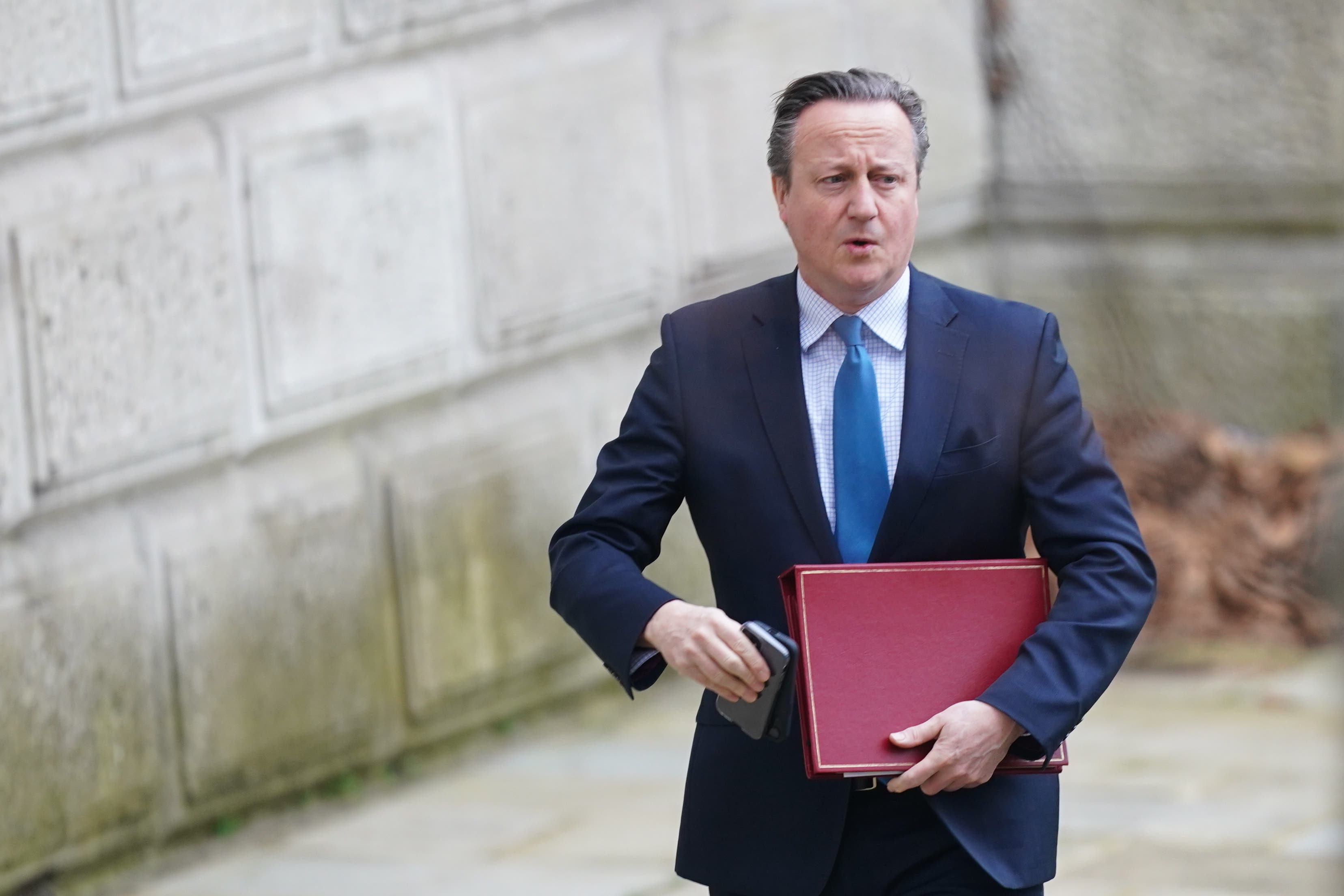 David Cameron used a visit to Berlin to call for more aid to be allowed into Gaza