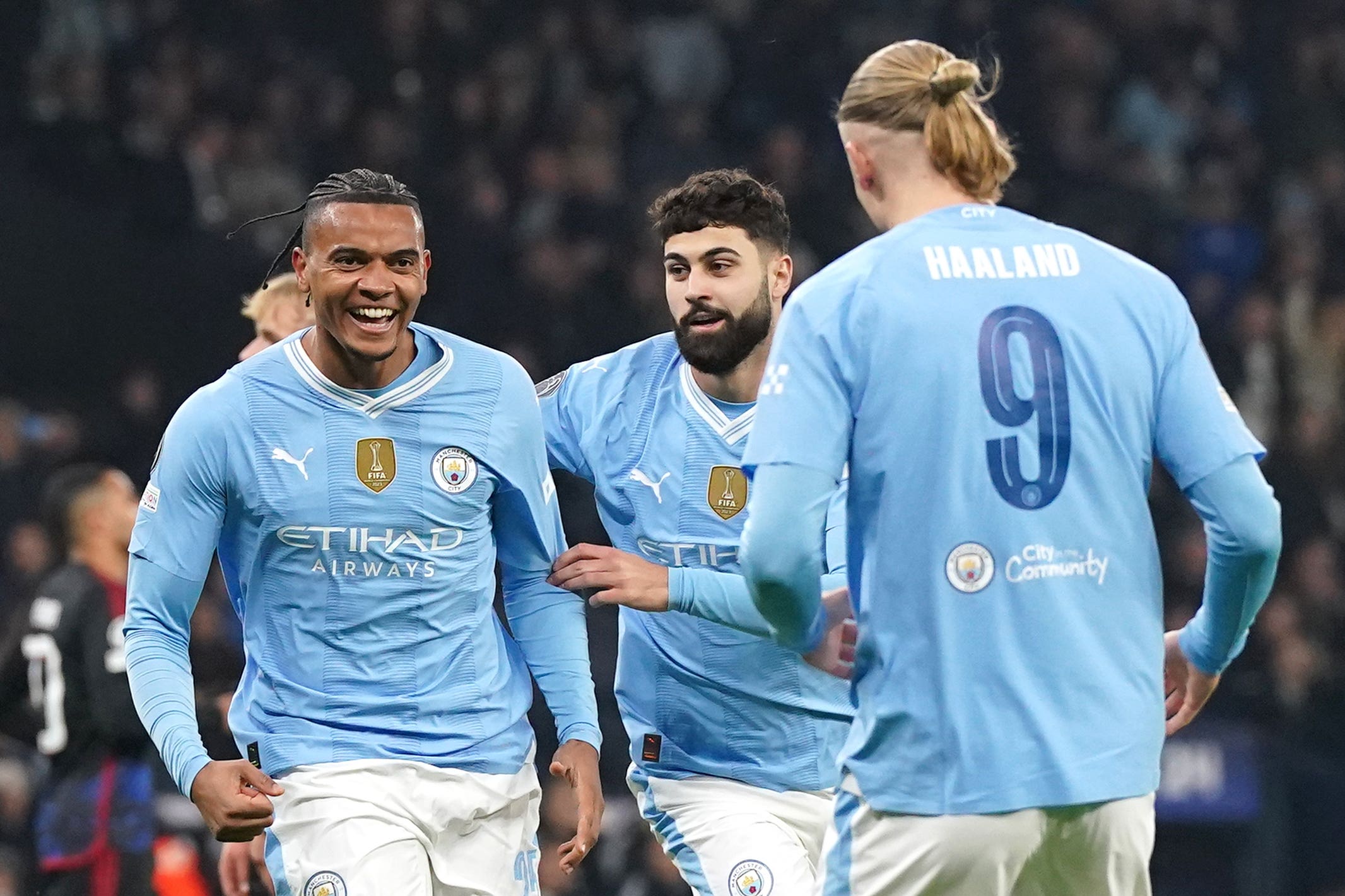 Manuel Akanji (left) scored as Manchester City beat FC Copenhagen 3-1 (Nick Potts/PA)