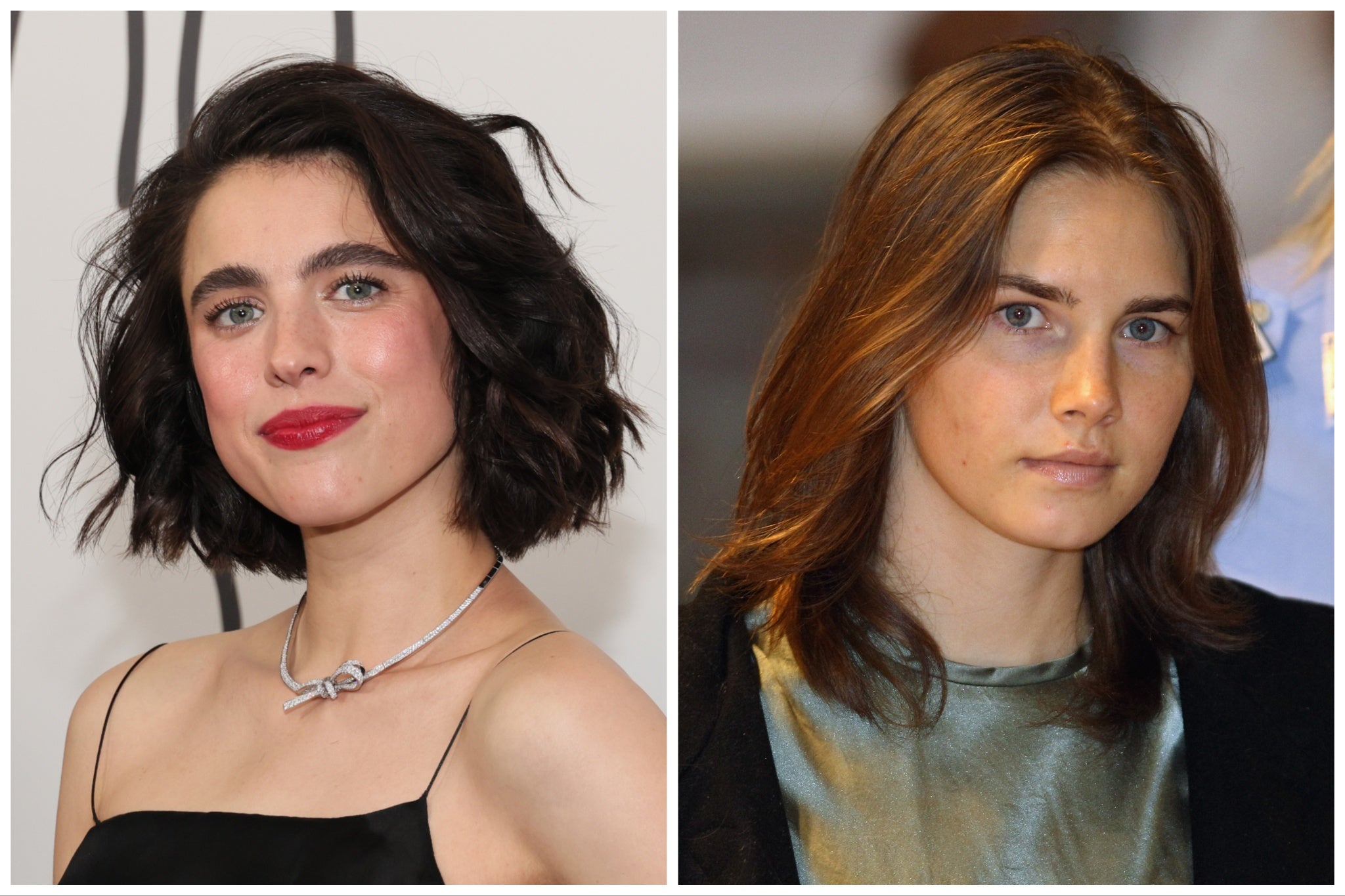 Margaret Qualley (left) and Amanda Knox