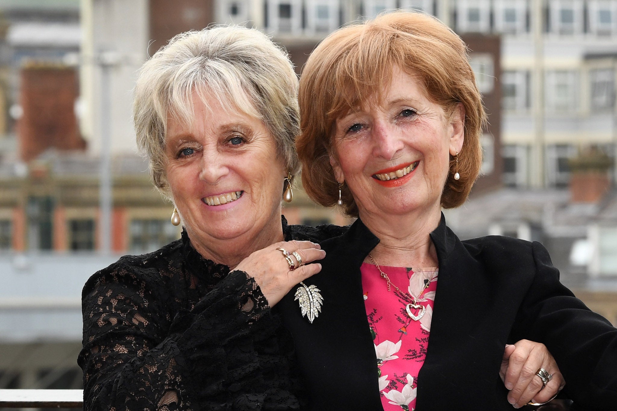 Sylvia Wiggins and Mary McGlory, members of The Liverbirds