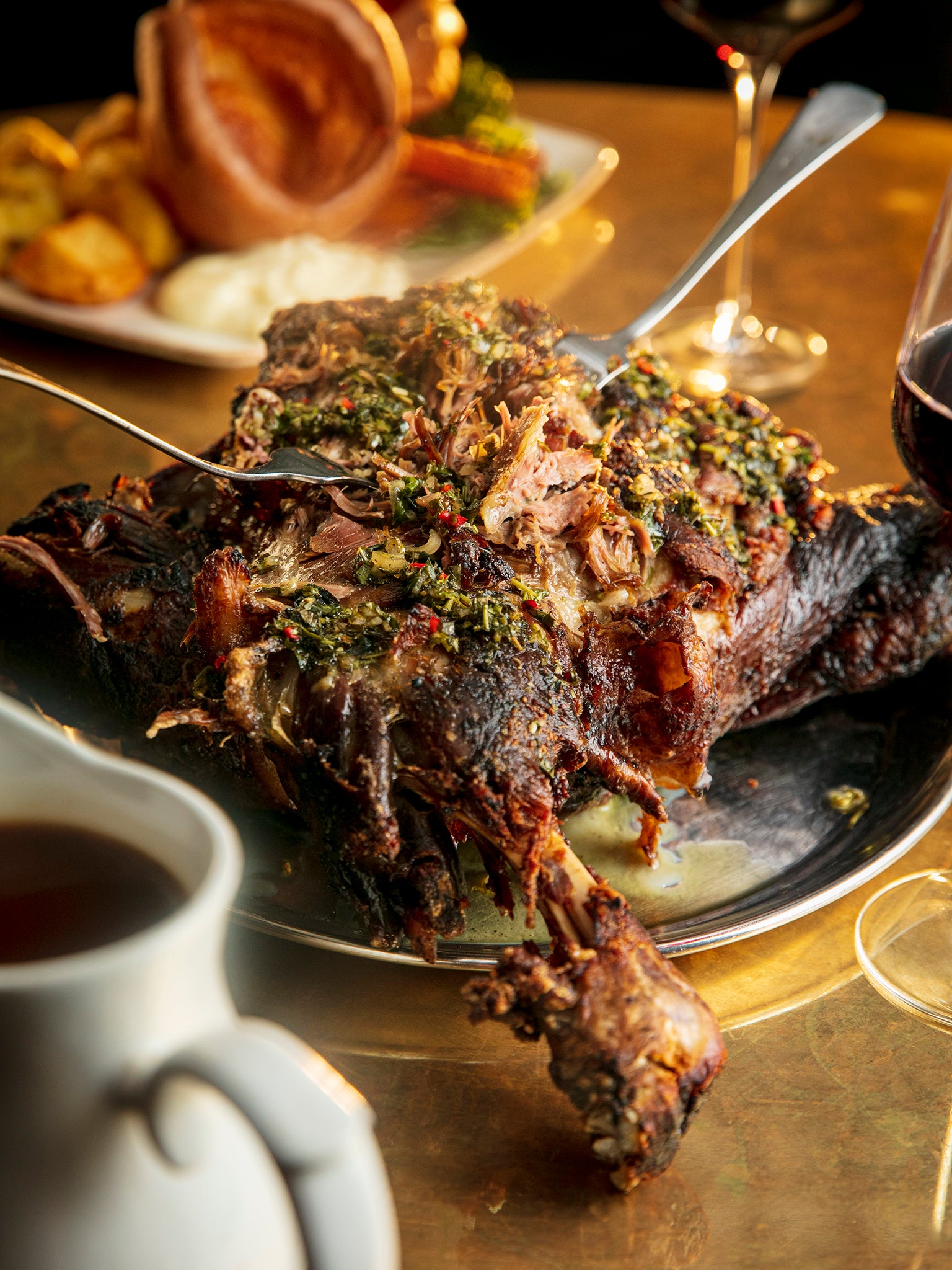 This slow-cooked lamb shoulder is a triumph of tenderness and bold BBQ-inspired flavours