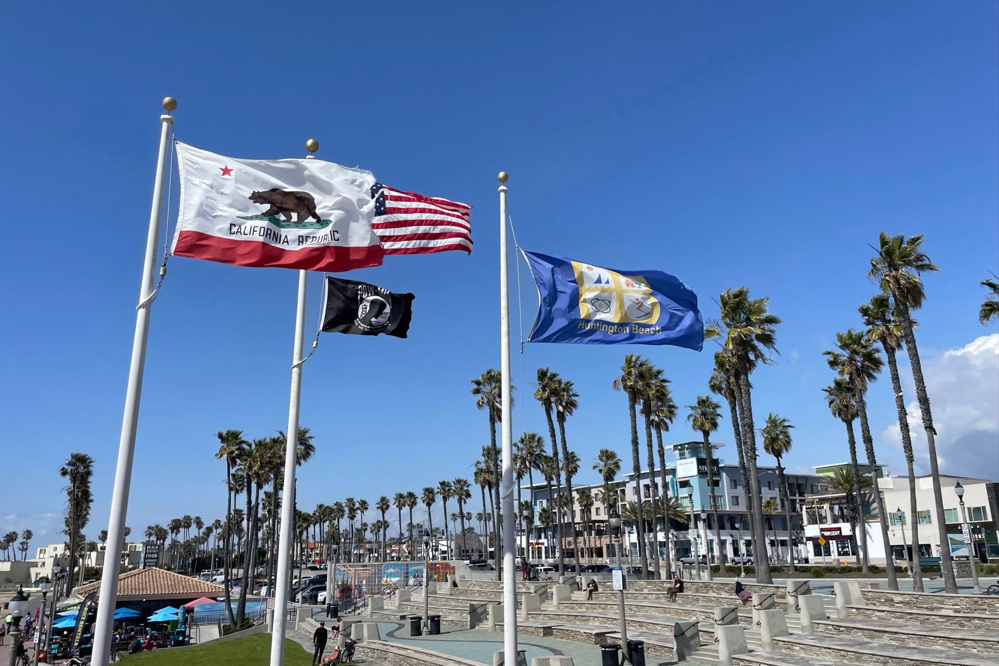 Huntington Beach has been described as a ‘Maga stronghold’ in California