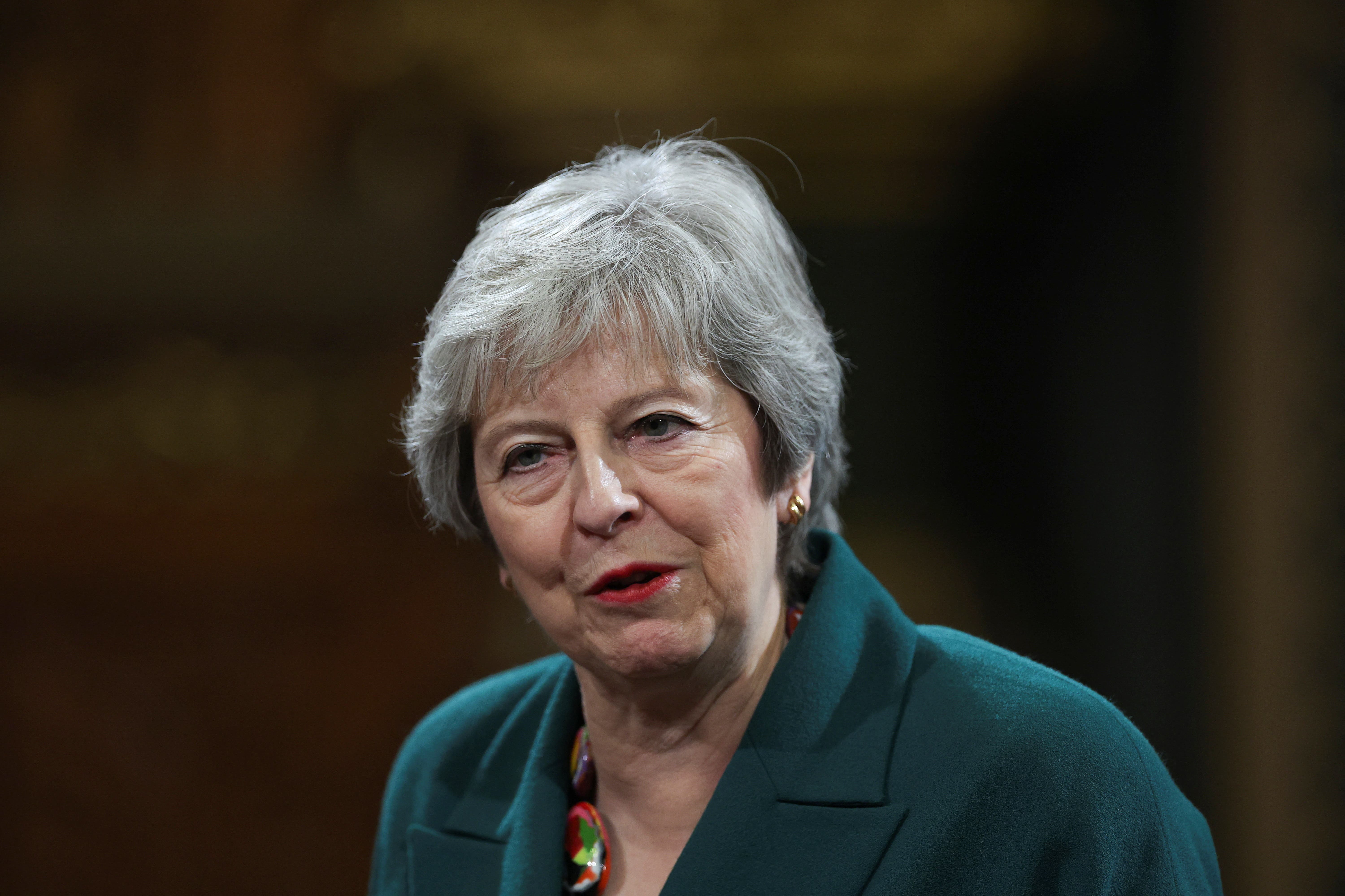 Former prime minister Theresa May has announced her decision to quit Parliament (Hannah McKay/PA)