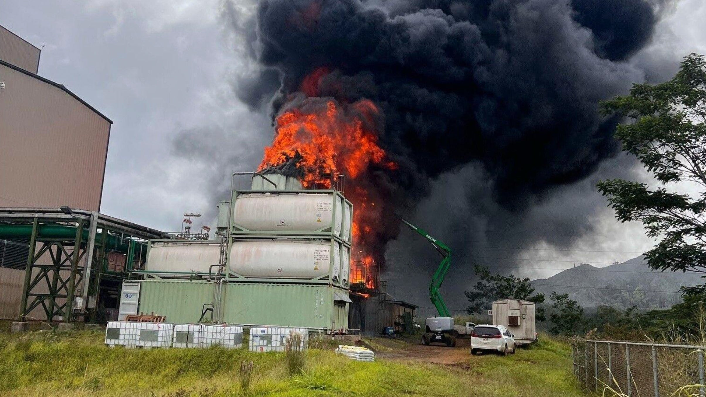 Hawaii Power Plant Fire