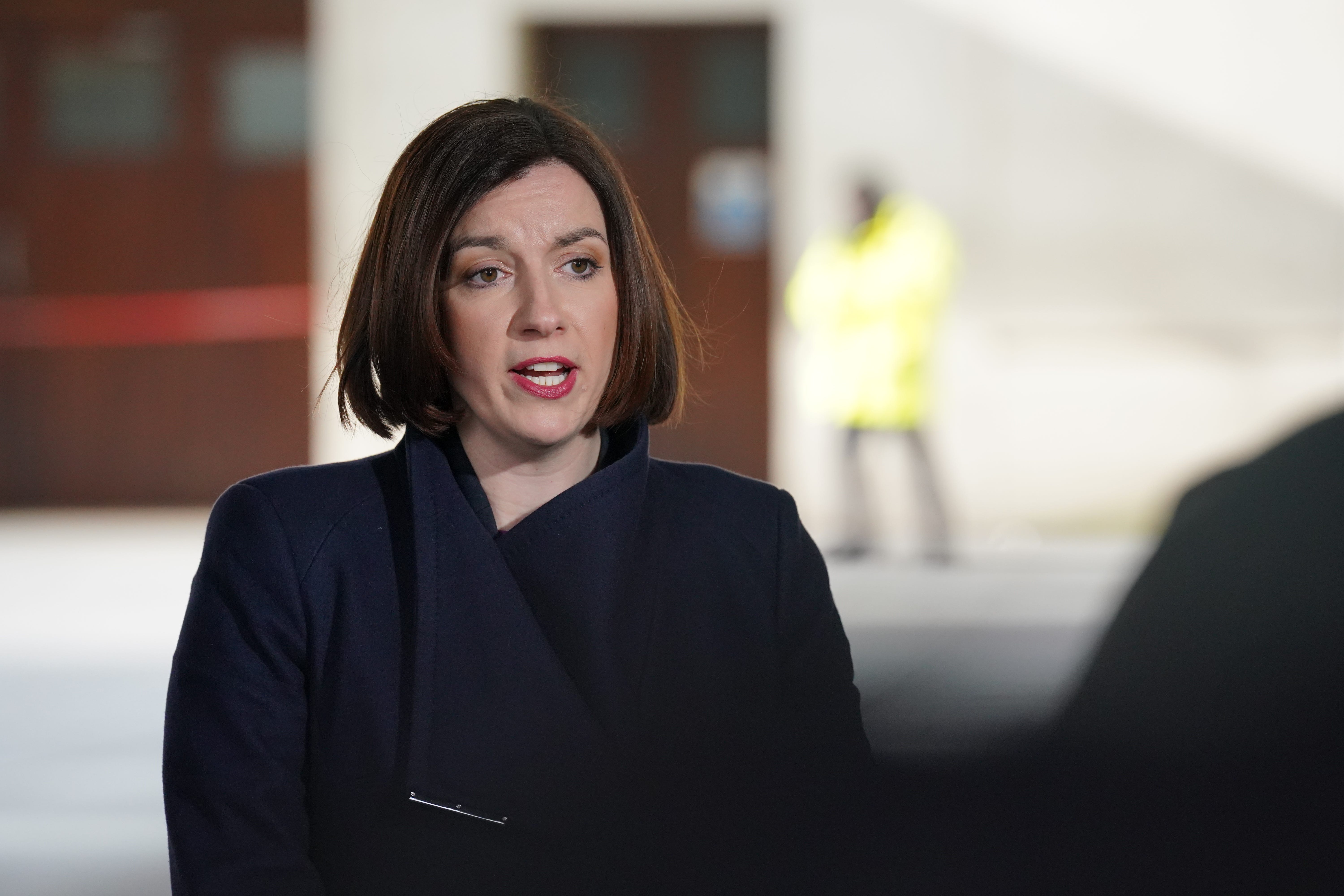 Shadow education secretary Bridget Phillipson speaking to the media outside BBC Broadcasting House in London (Jonathan Brady/PA)