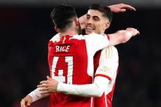 Mikel Arteta hails ‘exceptional’ Kai Havertz after late winner against Brentford