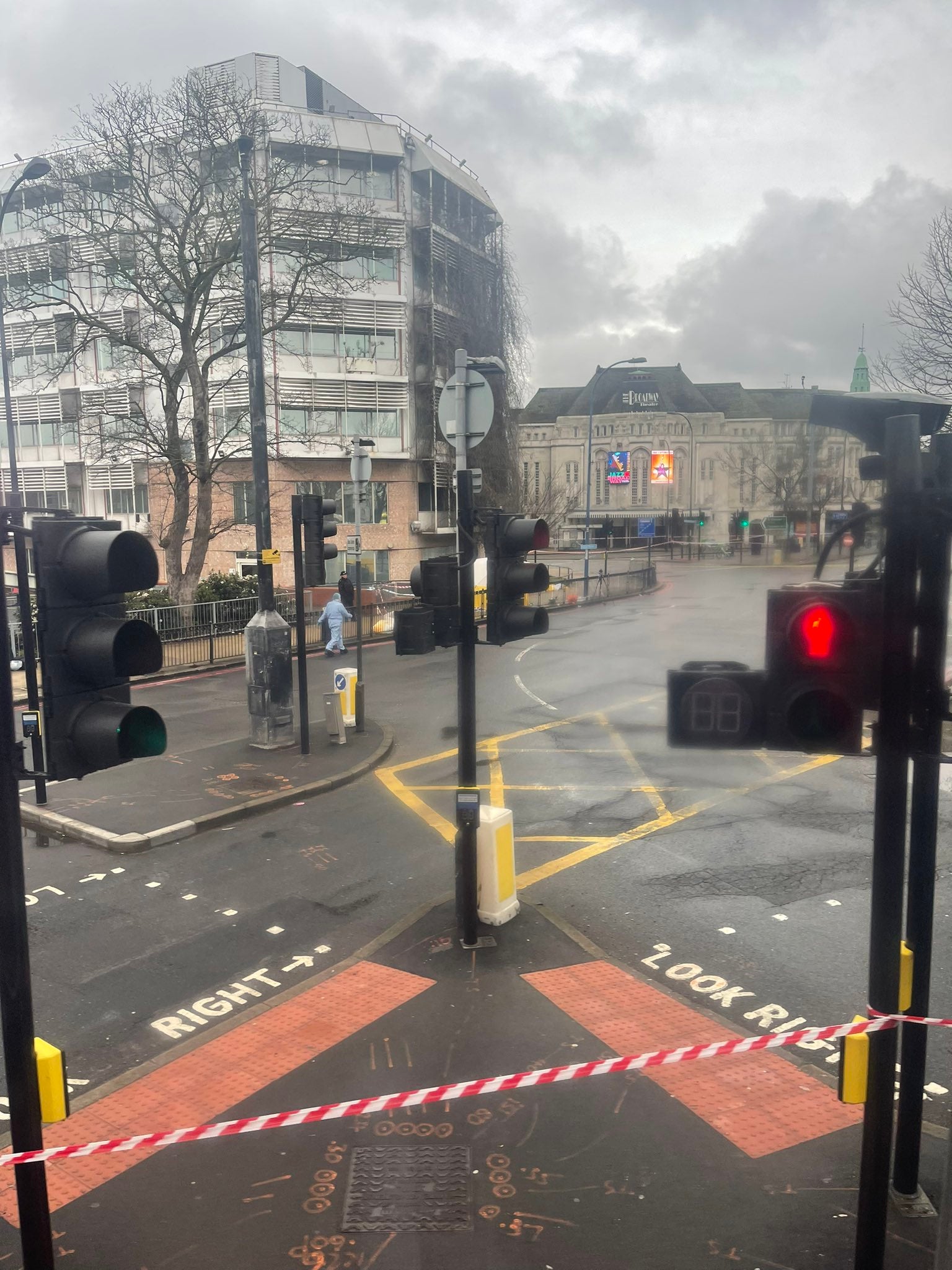 The man was found close to Catford Broadway theatre in Lewisham at 4.30am