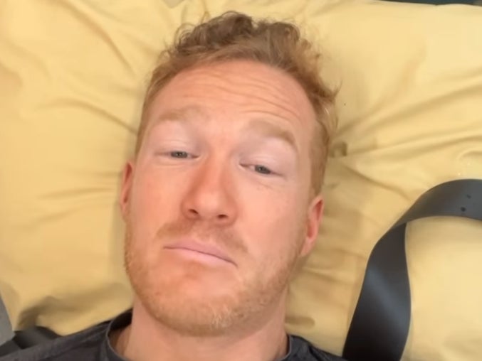 Greg Rutherford in hospital