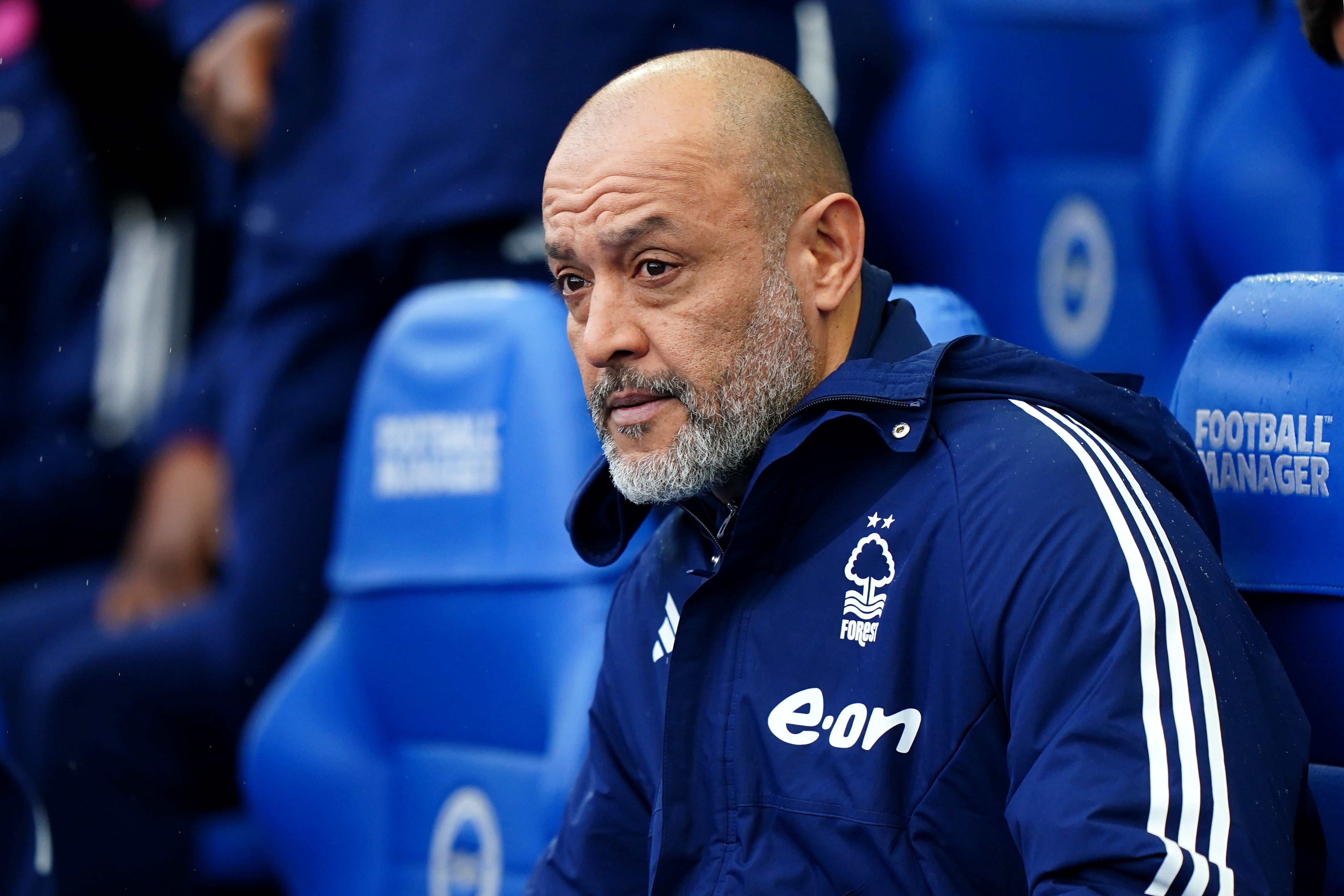 Nuno Espirito Santo cut a frustrated figure once again at the Amex Stadium (Zac Goodwin/PA)