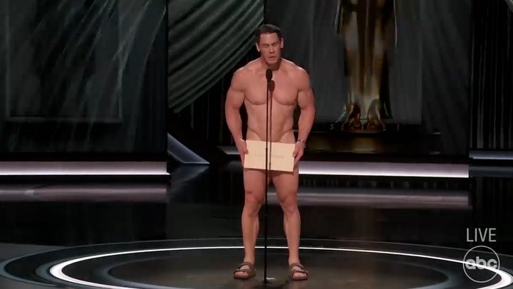 John Cena presents Best Costume Award entirely naked