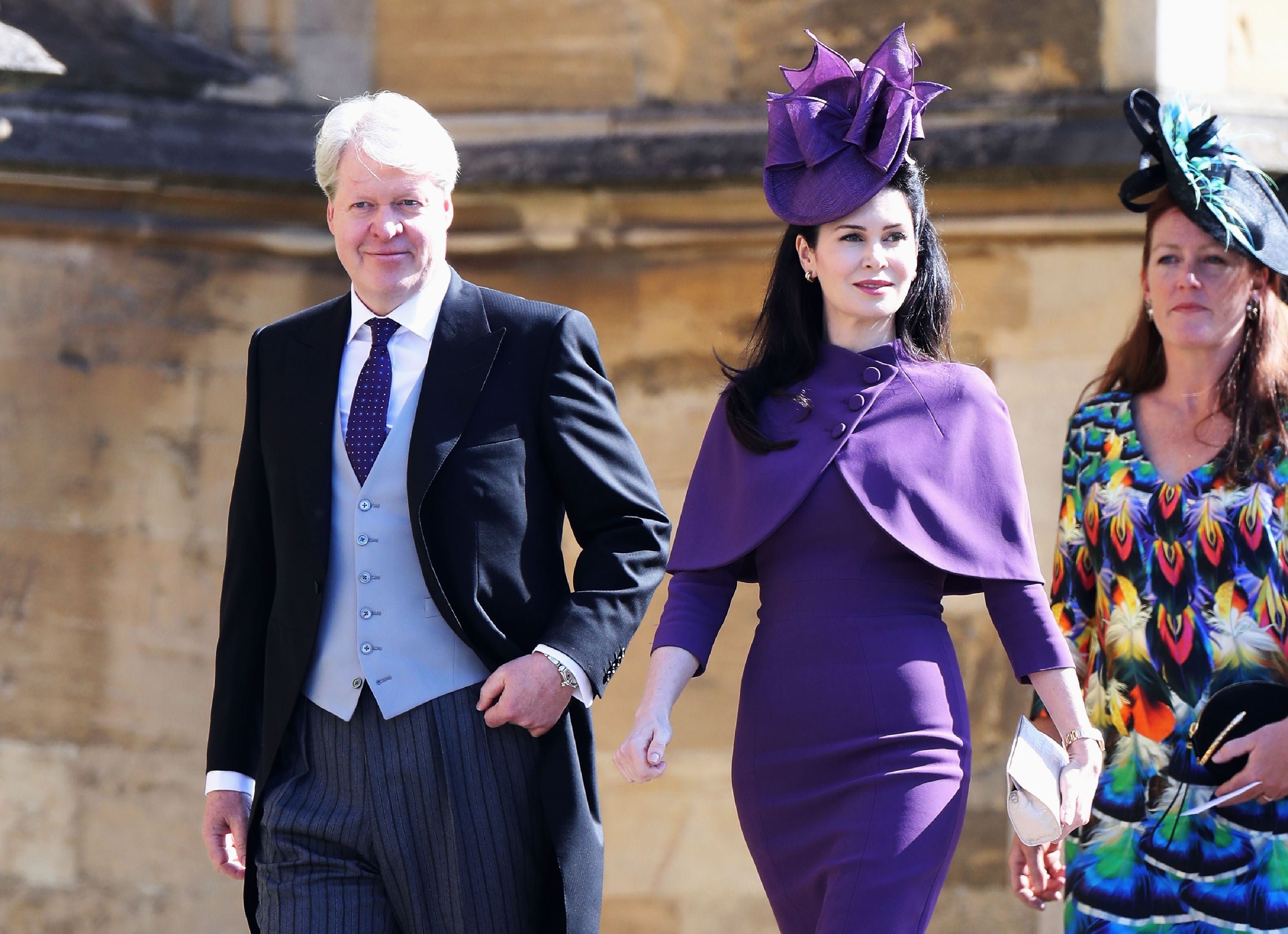 Charles Spencer with his wife Countess Karen Spencer