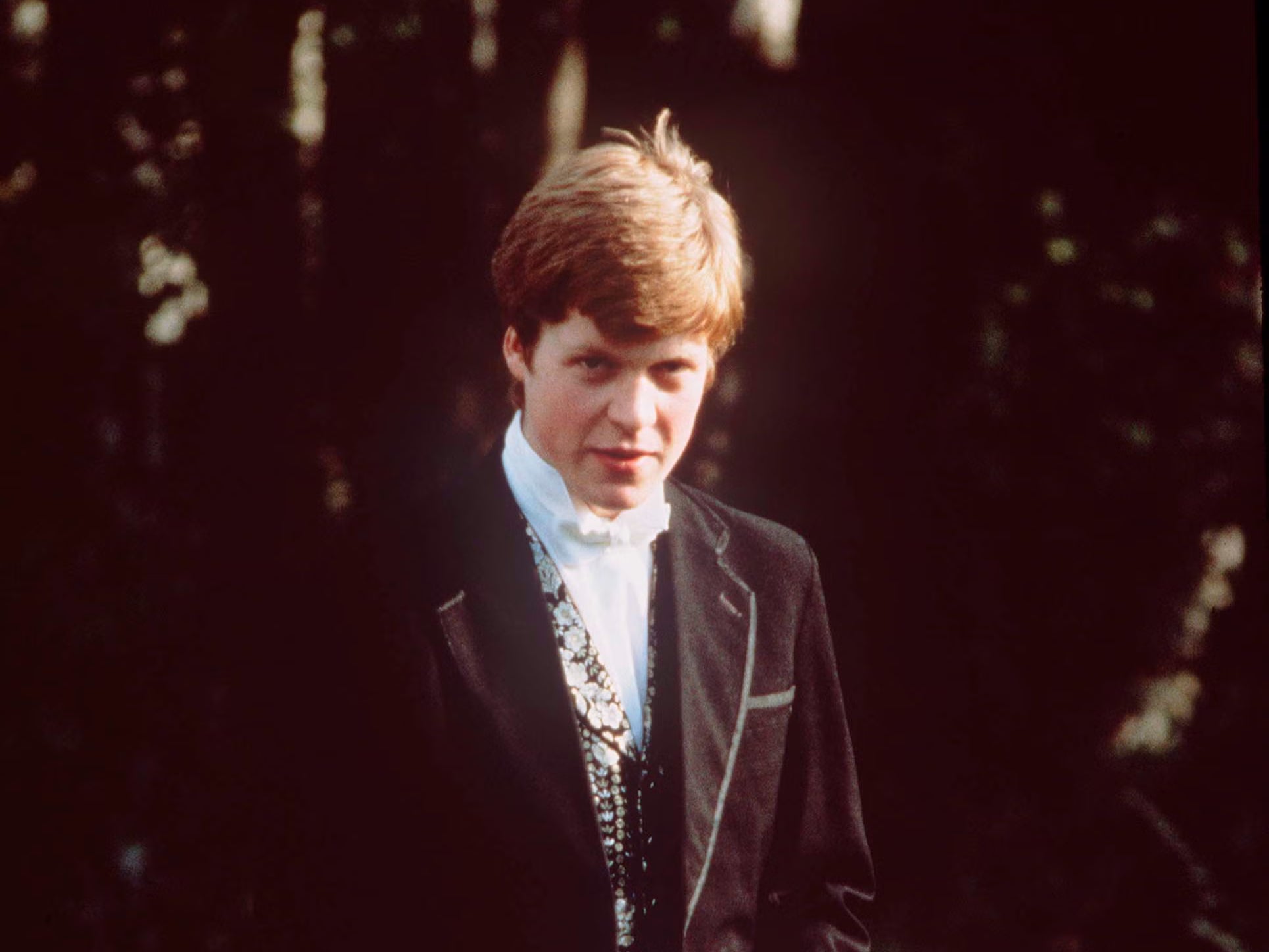 Charles Spencer as a teenager at Eton, the school he attended after his traumatic experiences as a boarder at Maidwell Hall between the ages of eight and 13