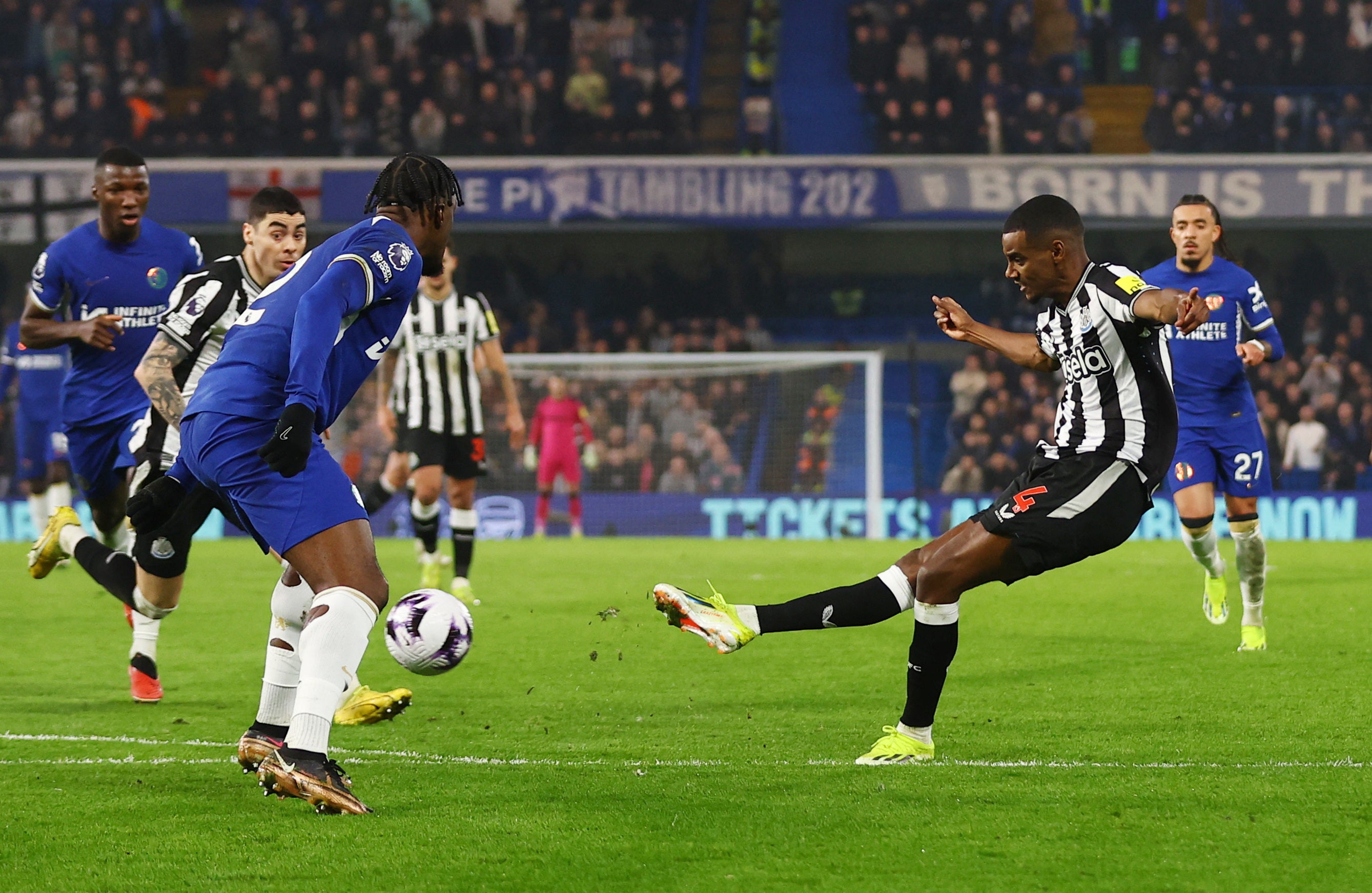 Alexander Isak scored in Newcastle’s defeat by Chelsea