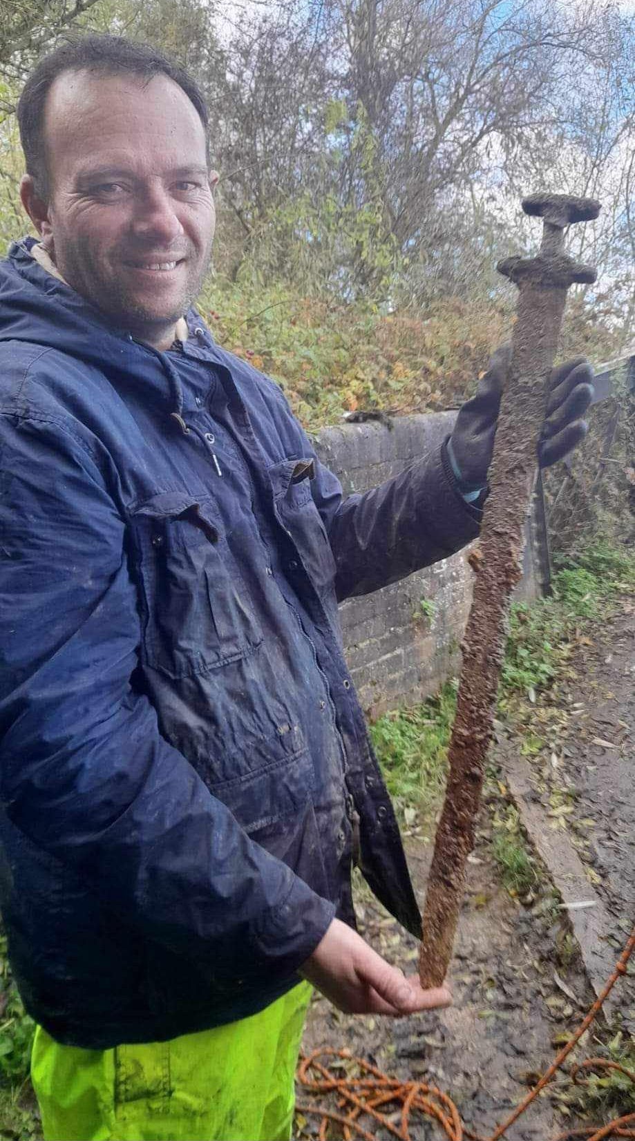 Trevor Penny discovered the 1,100-year-old Viking sword in the River Cherwell last year