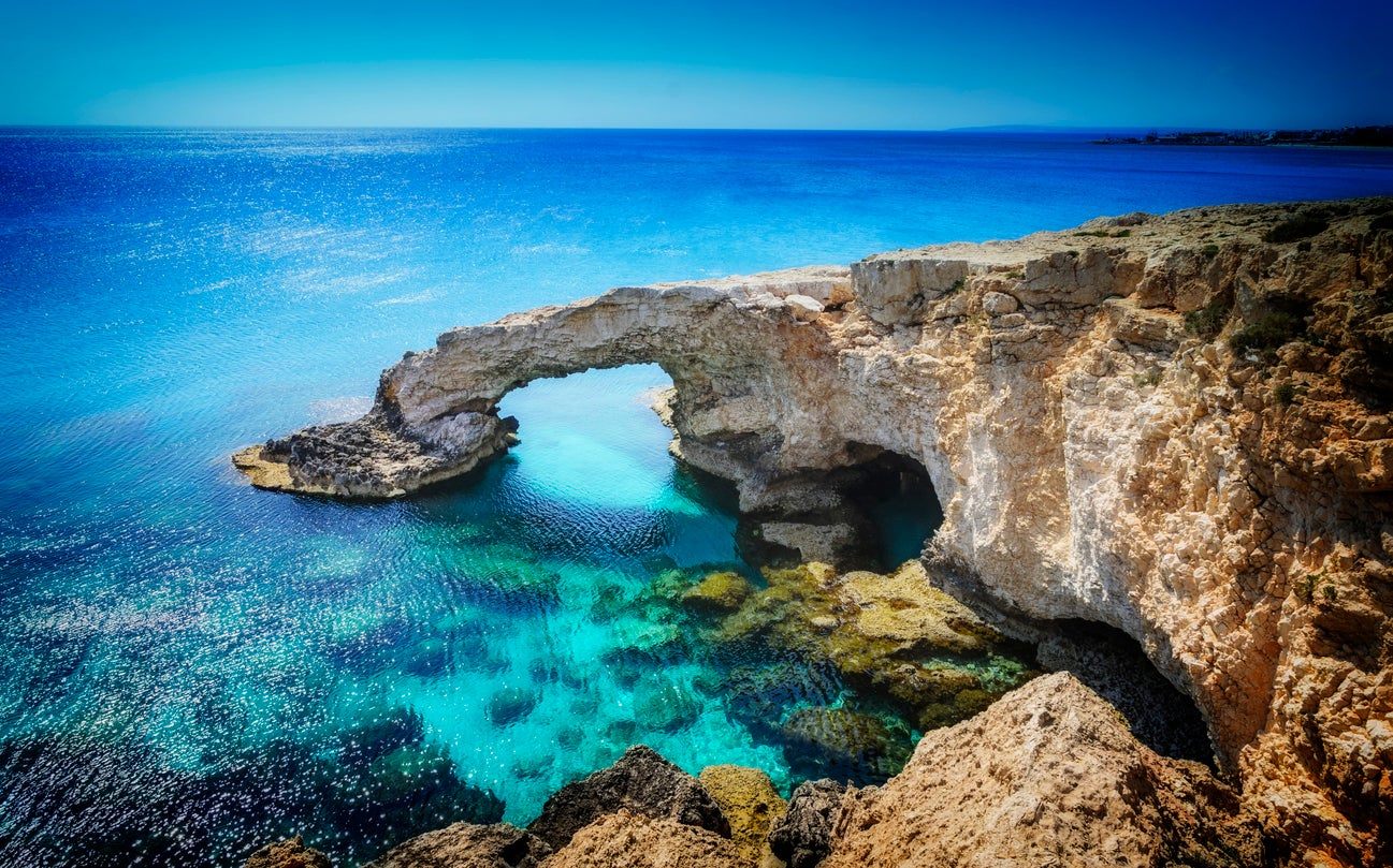 The popular Cypriot resort of Ayia Napa is just over 100 miles from Beirut