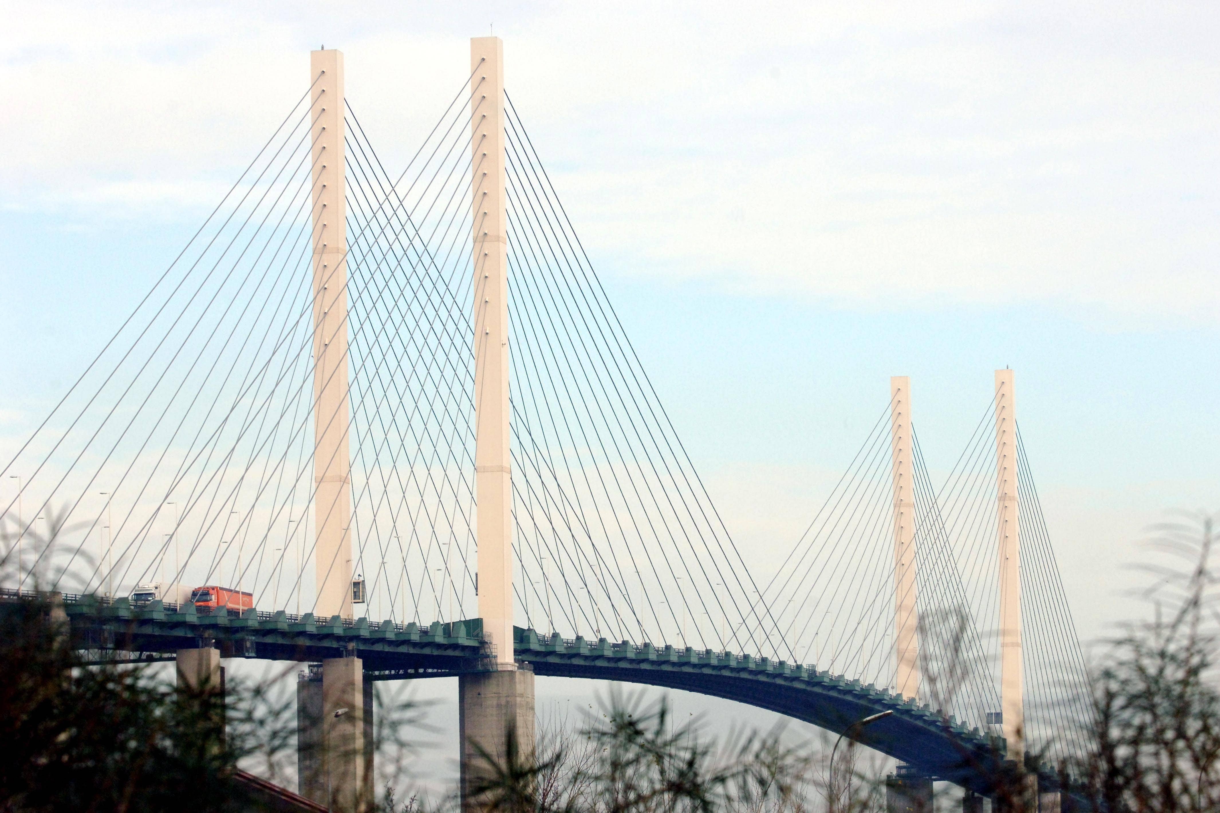 Drivers suffered severe delays when part of the Dartford Crossing between Essex to Kent was closed for four-and-a-half hours (Sean Dempsey/PA)