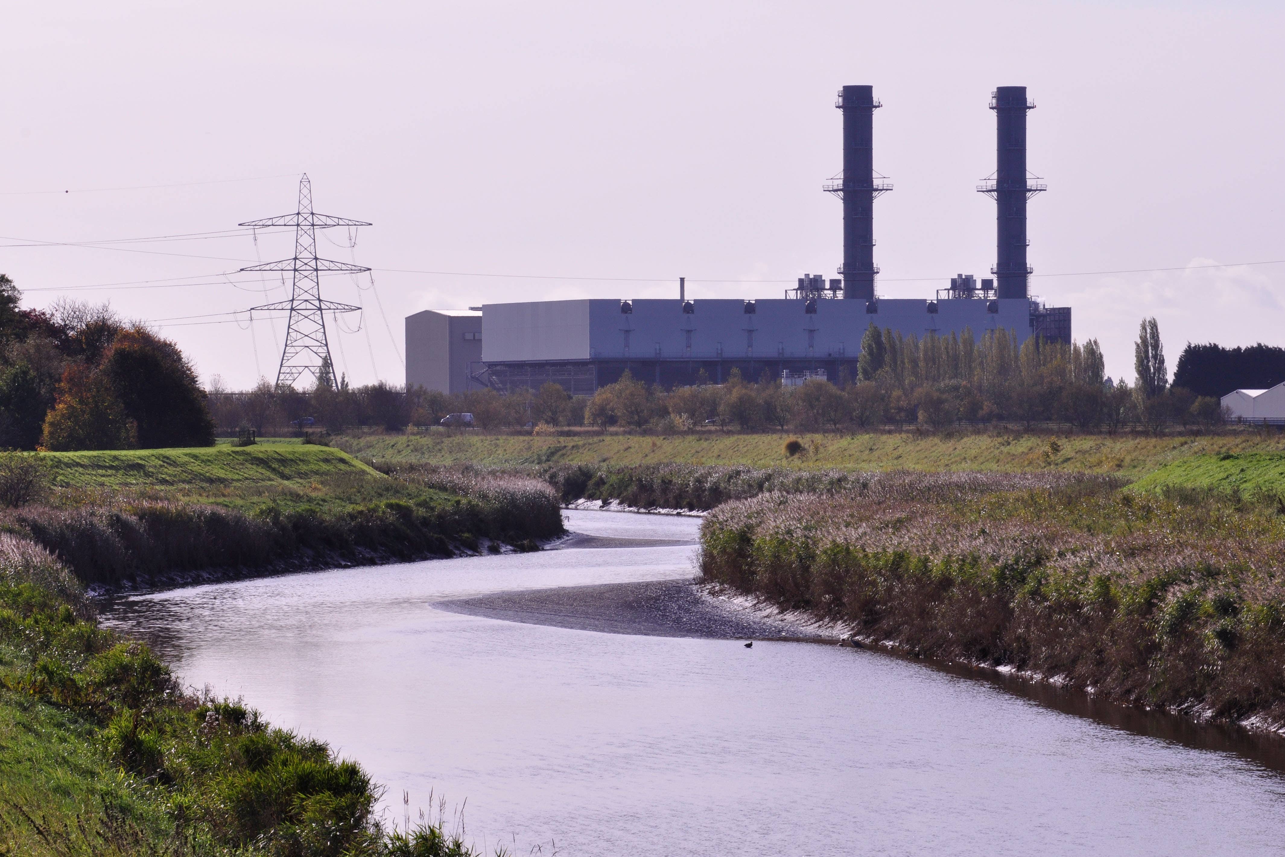 A gas fired power plant (Alamy/PA)