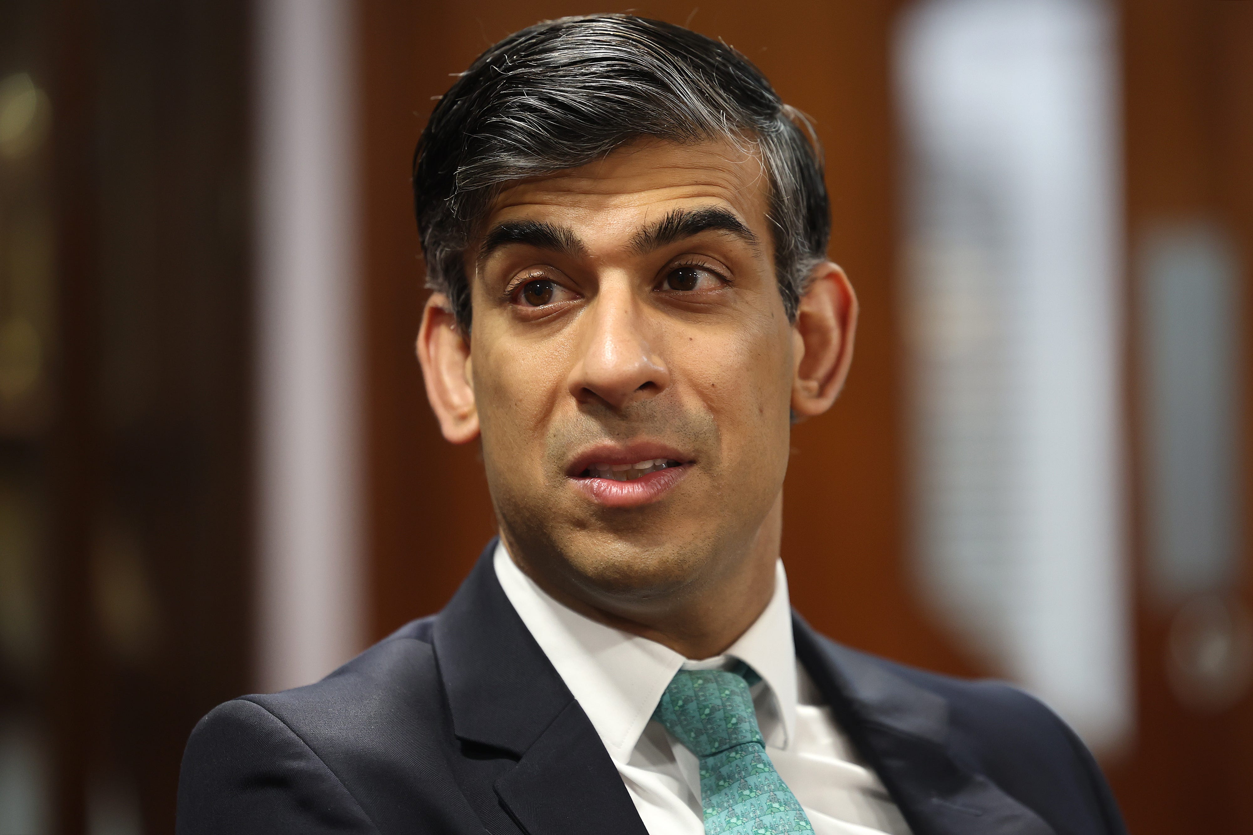 Rishi Sunak is under pressure over the remarks made by Tory donor Frank Hester (Daniel Leal/PA)