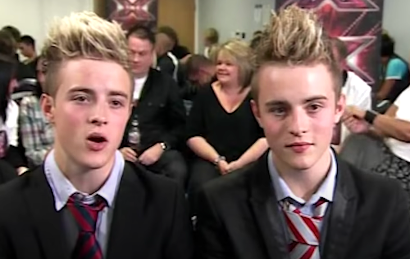 Jedward at their ‘X Factor’ audition in 2009