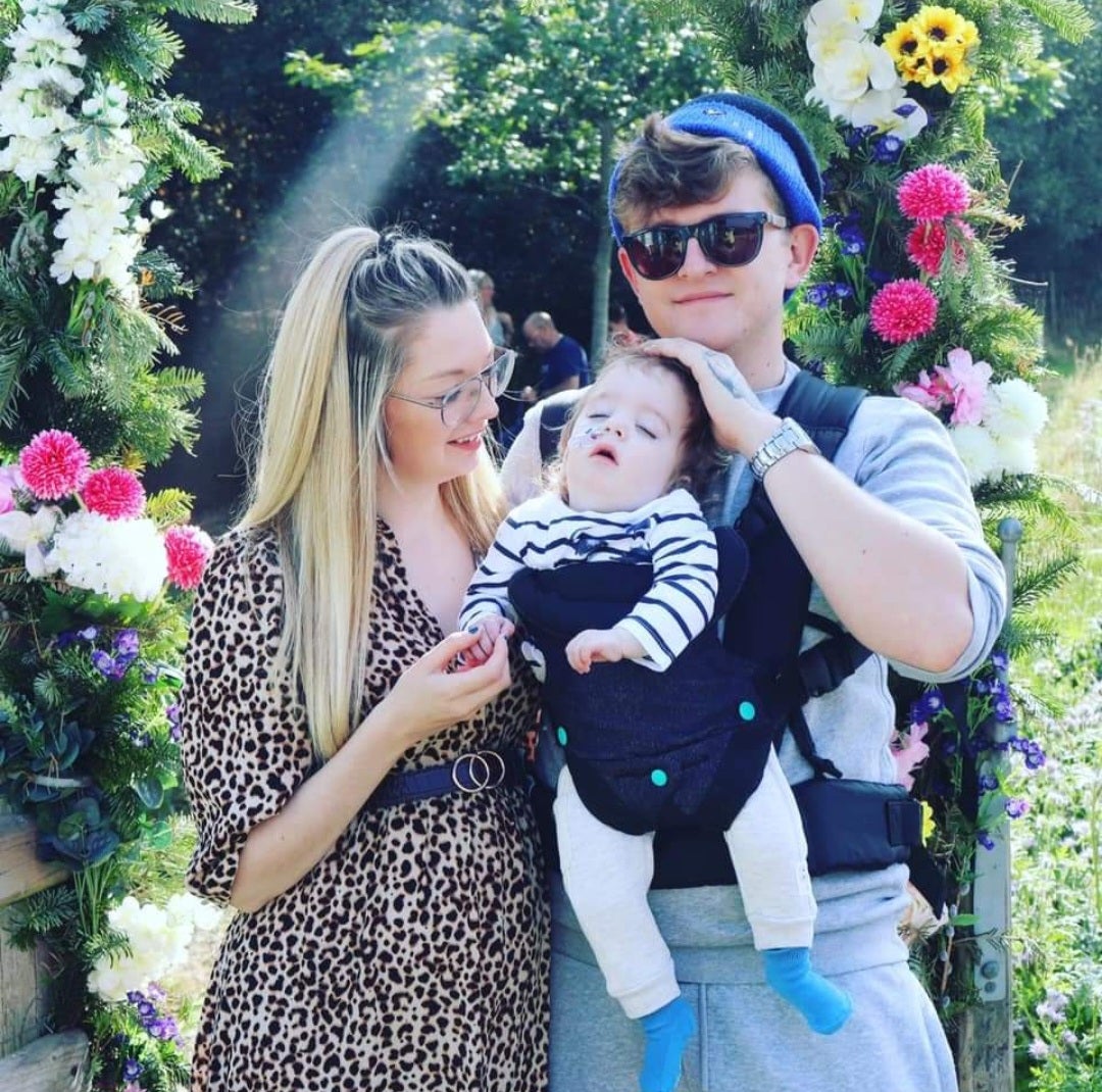 Alice and Lewis Jones with Ronnie, who suffered a catastrophic brain injury during his birth