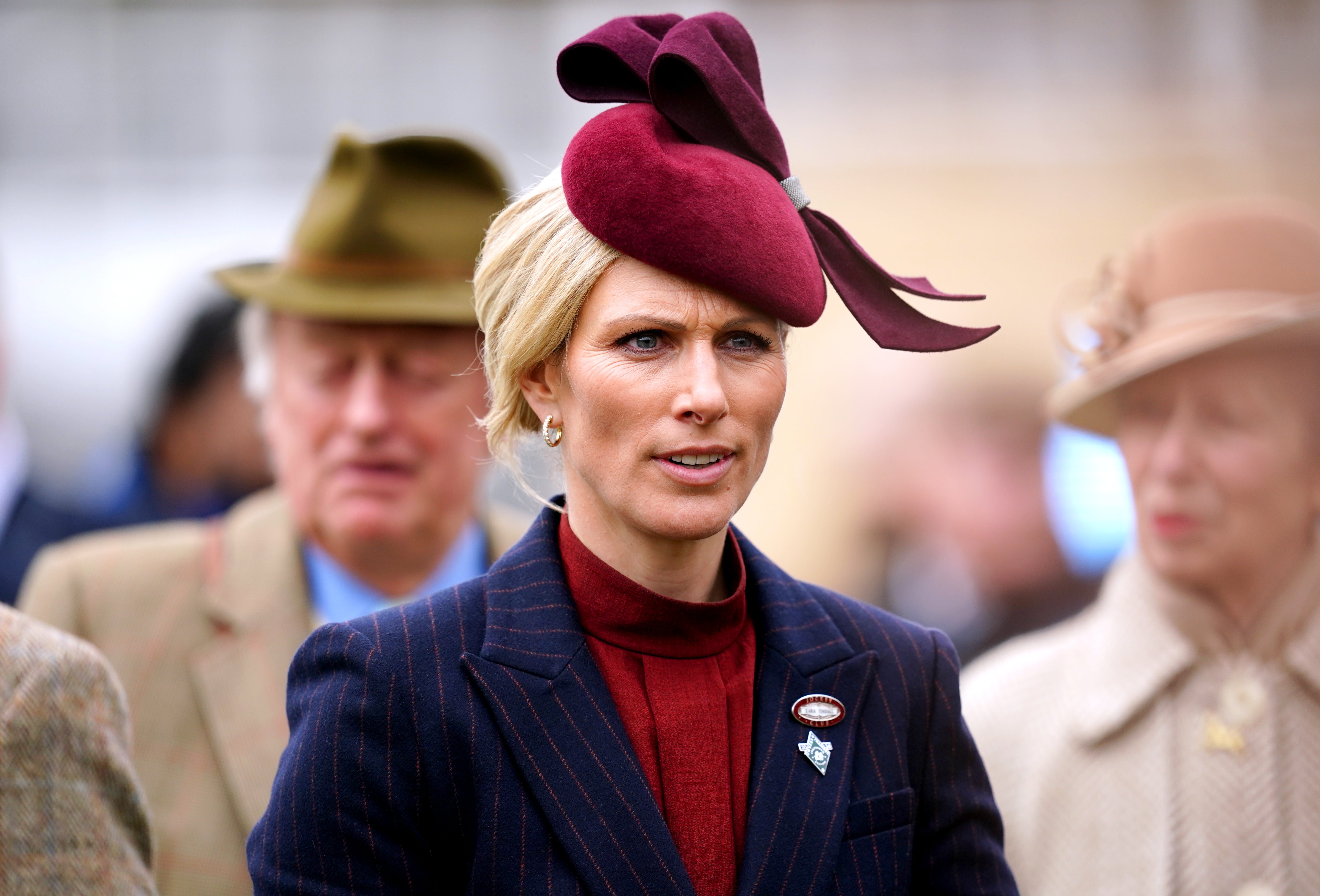 Zara Tindall on day two of the 2024 Cheltenham Festival at Cheltenham Racecourse