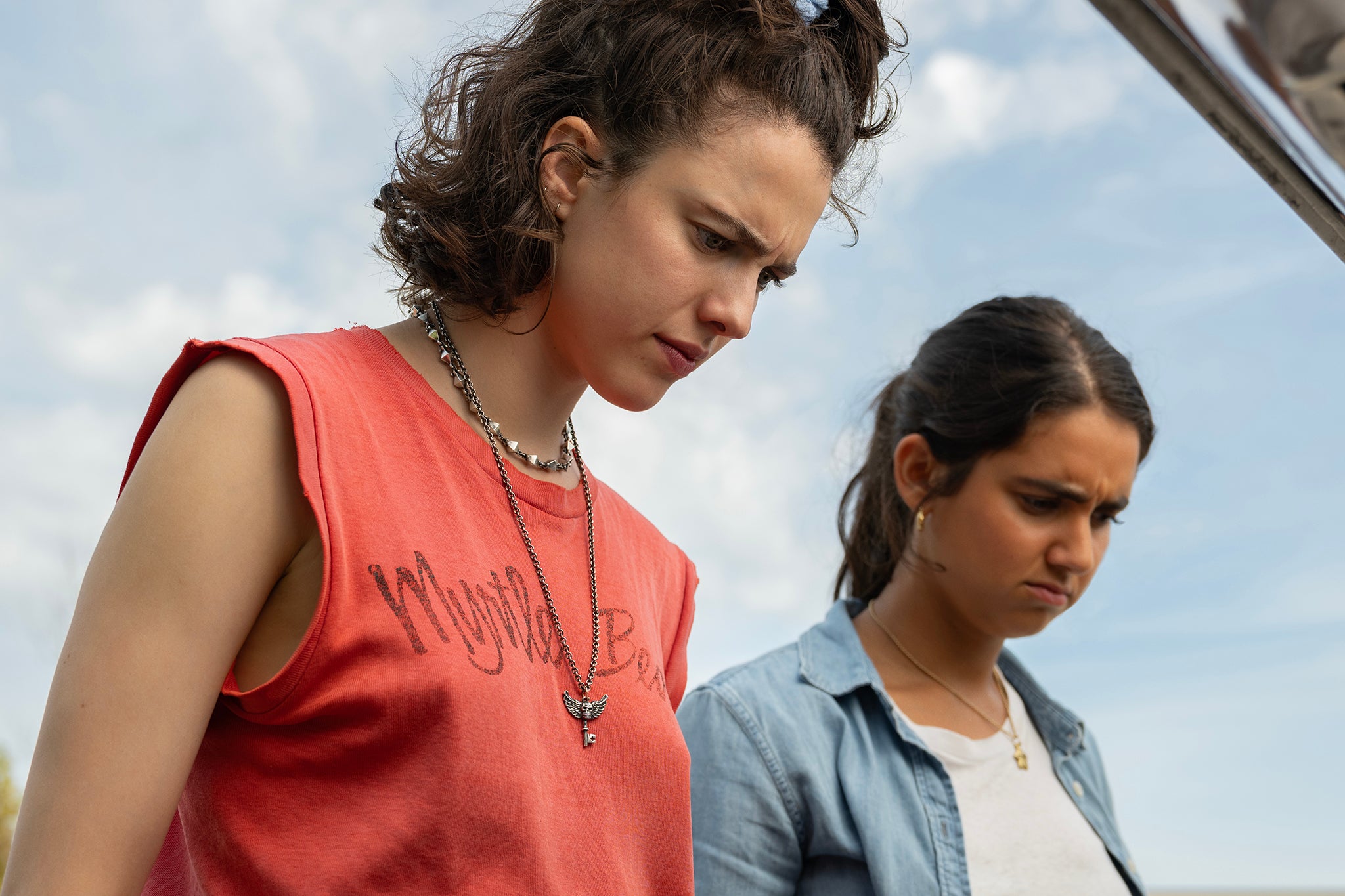 Joyride: Margaret Qualley and Geraldine Viswanathan in ‘Drive-Away Dolls’