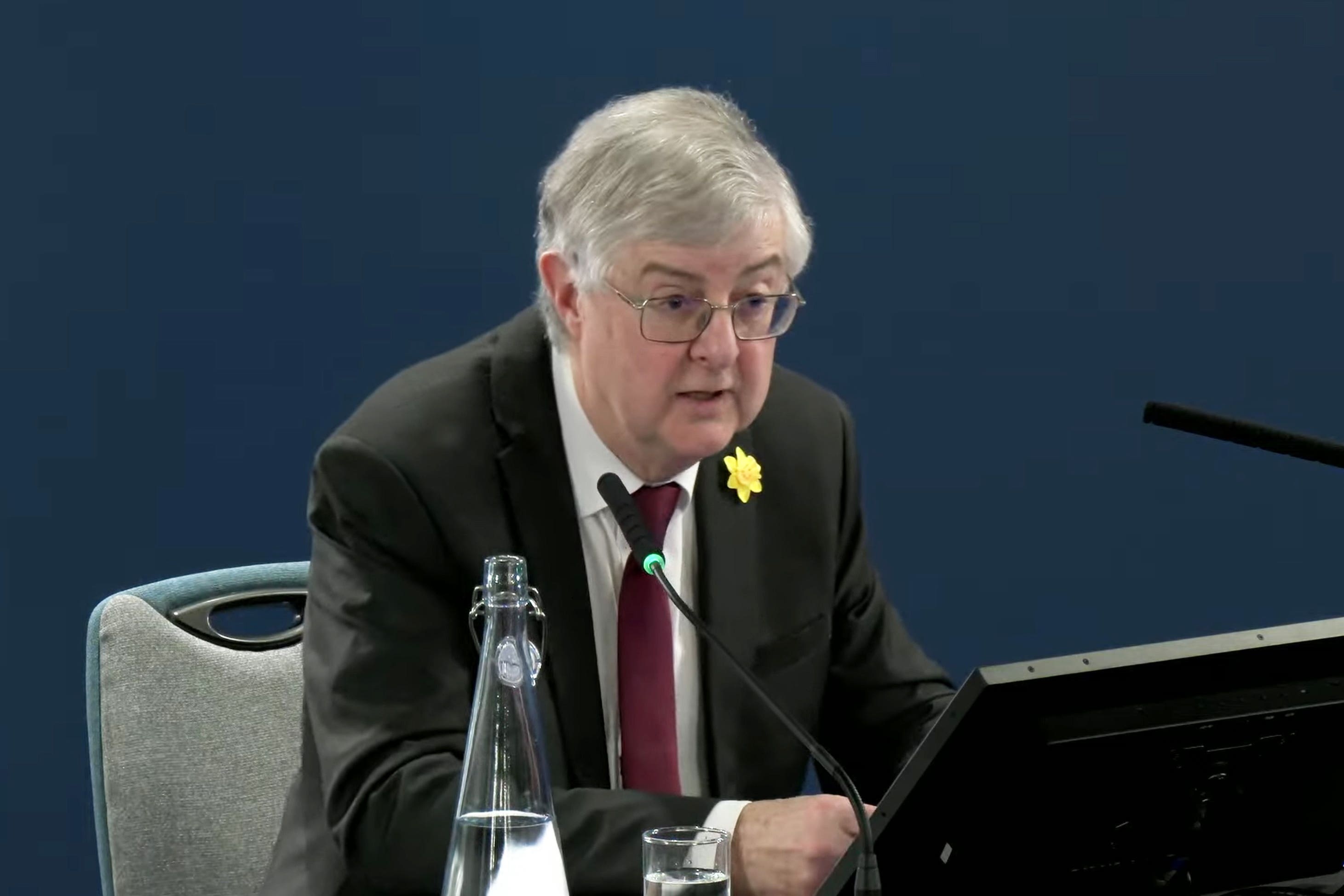 Mark Drakeford (UK Covid-19 Inquiry/PA)