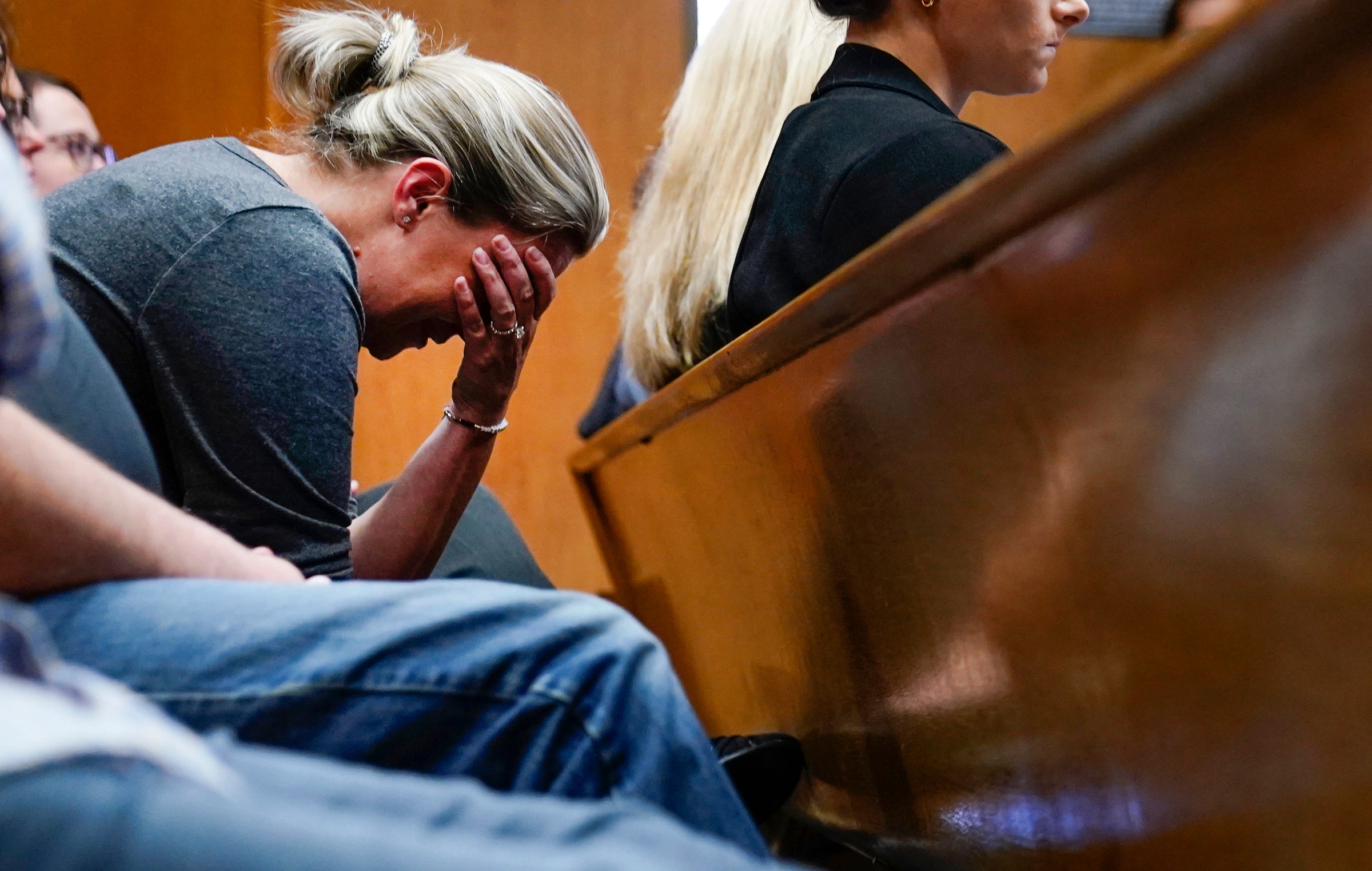 Nicole Beausoleil mother of Madisyn Baldwin, who was killed in a mass shooting at Oxford High School in 2021, becomes emotional