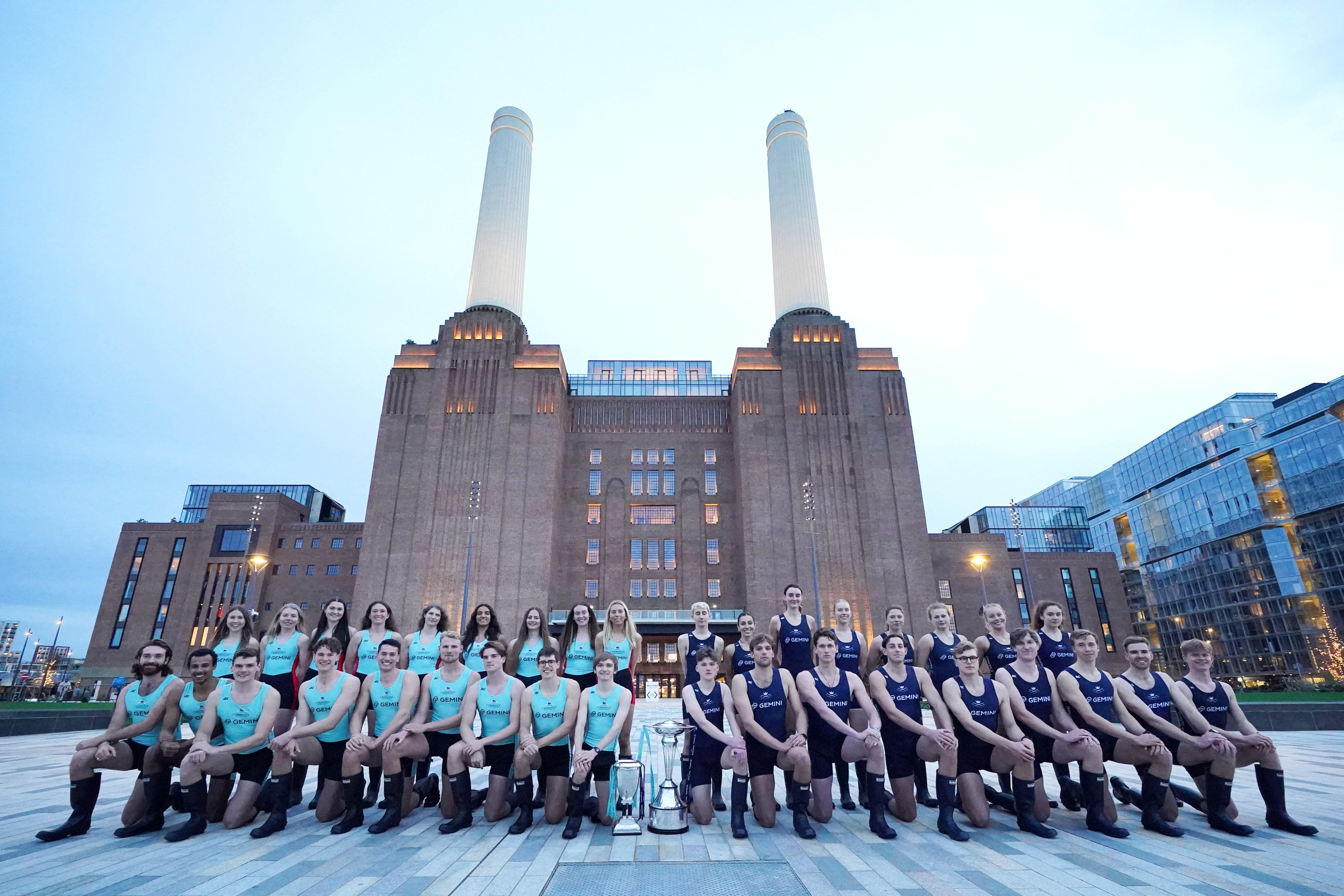 Crews for the 2024 Boat Race were announced at Battersea Power Station (Jonathan Brady/PA)