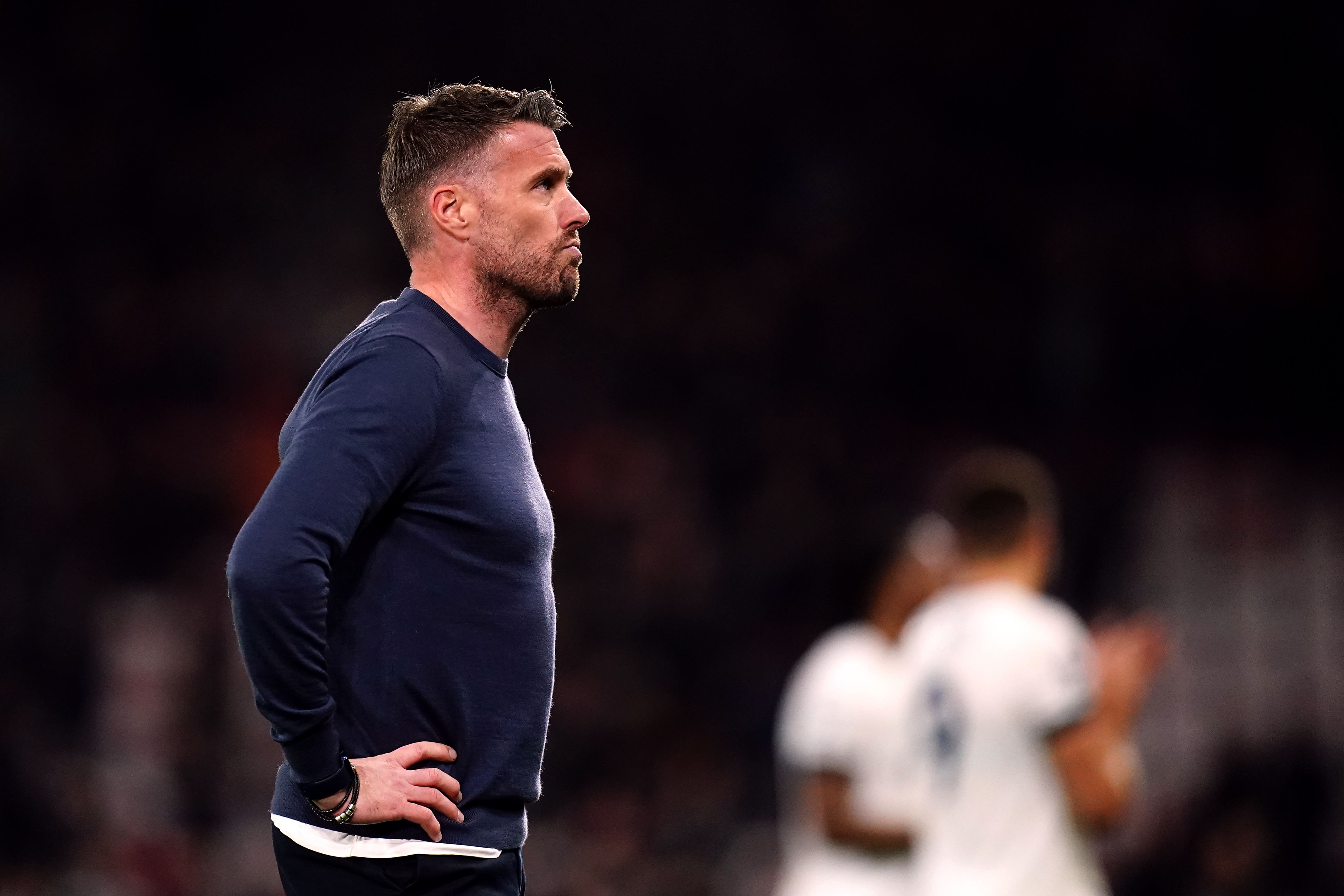 Luton manager Rob Edwards after the final whistle (John Walton/PA)