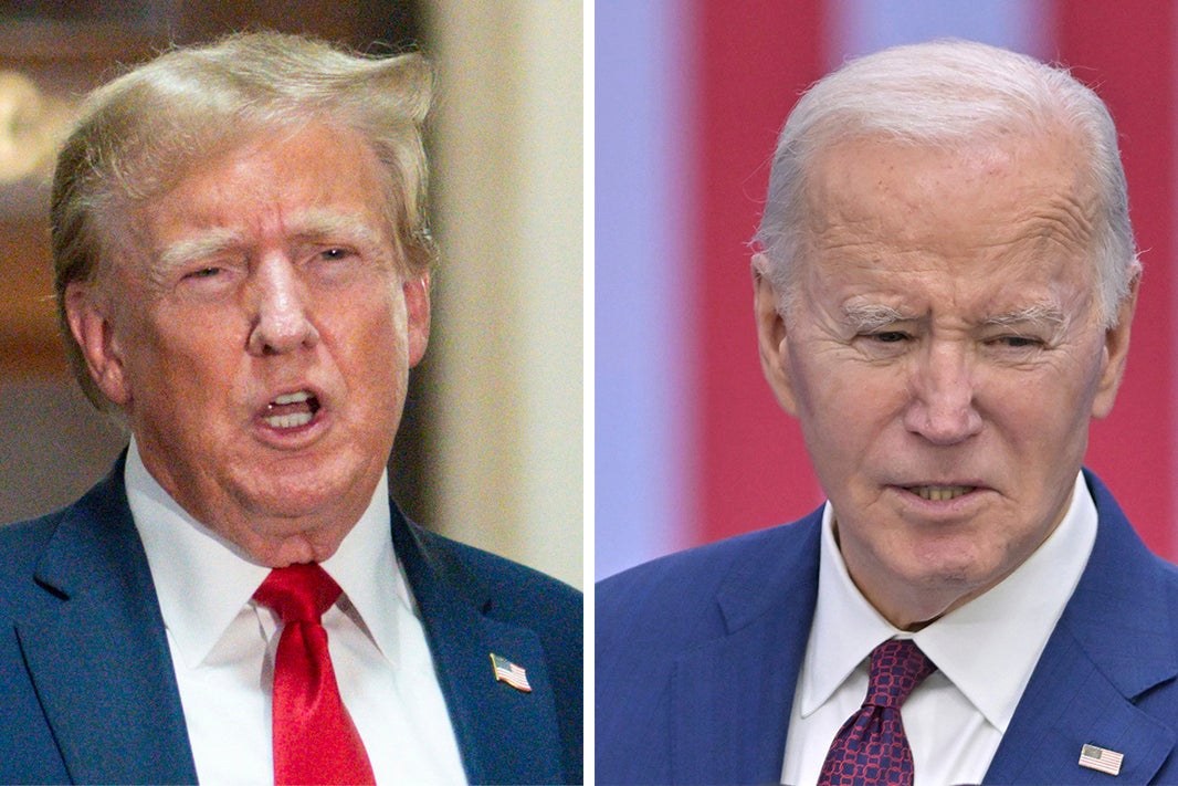 Both Mr Trump and Mr Biden swept to victory in five state primaries on Tuesday