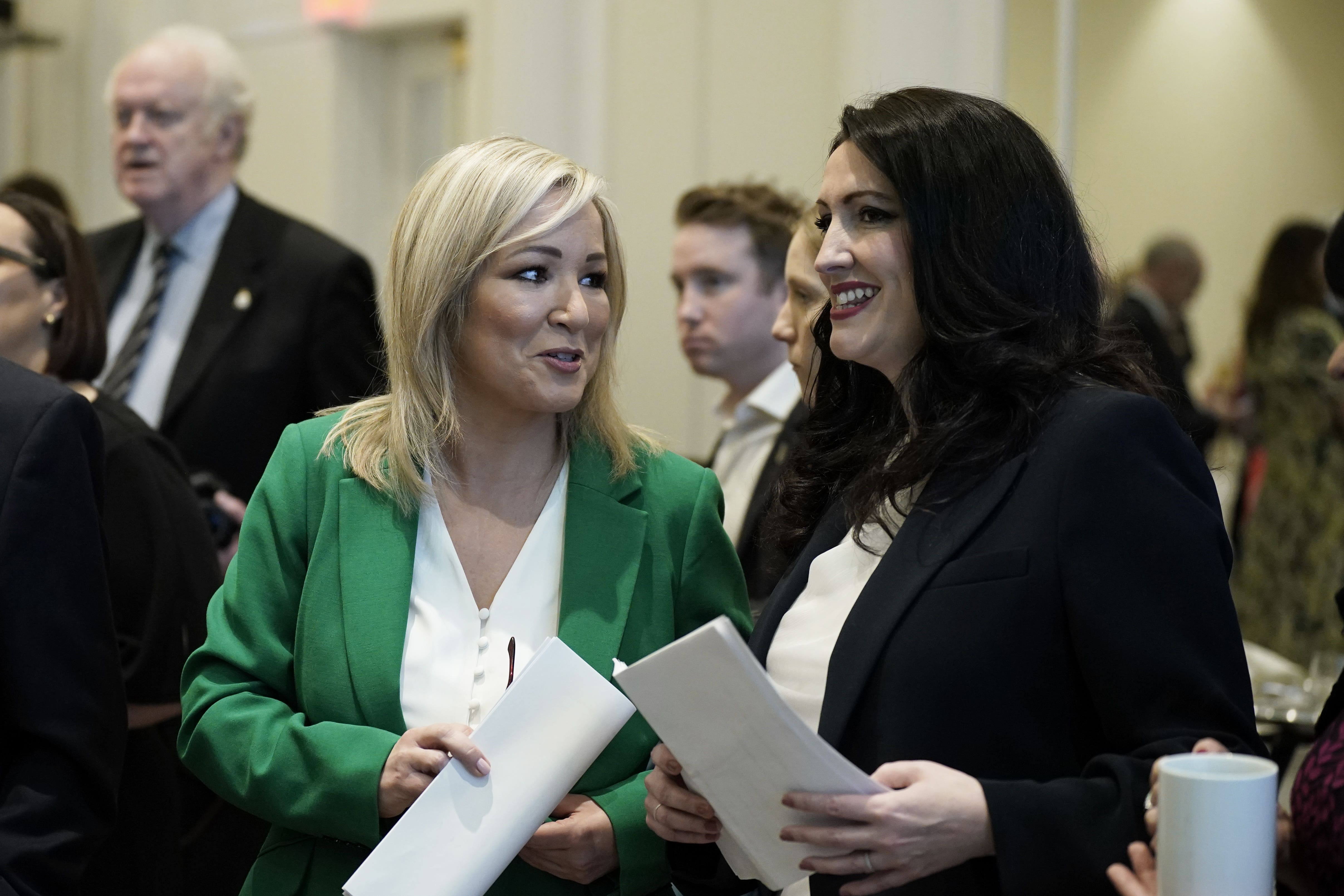 Northern Ireland First Minister Michelle O’Neill and deputy First Minister Emma Little-Pengelly (PA)