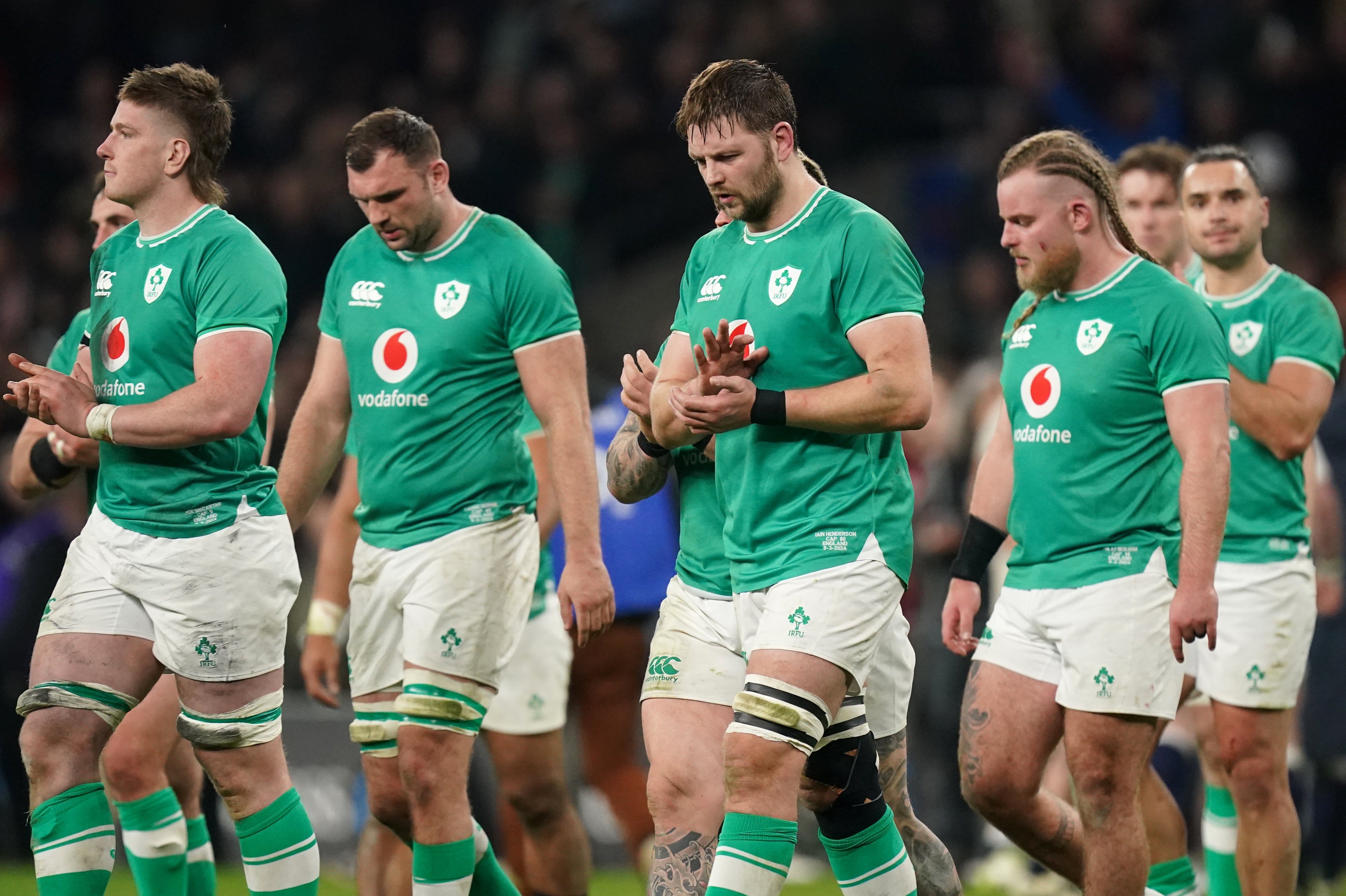 Ireland lost to England at Twickenham last week