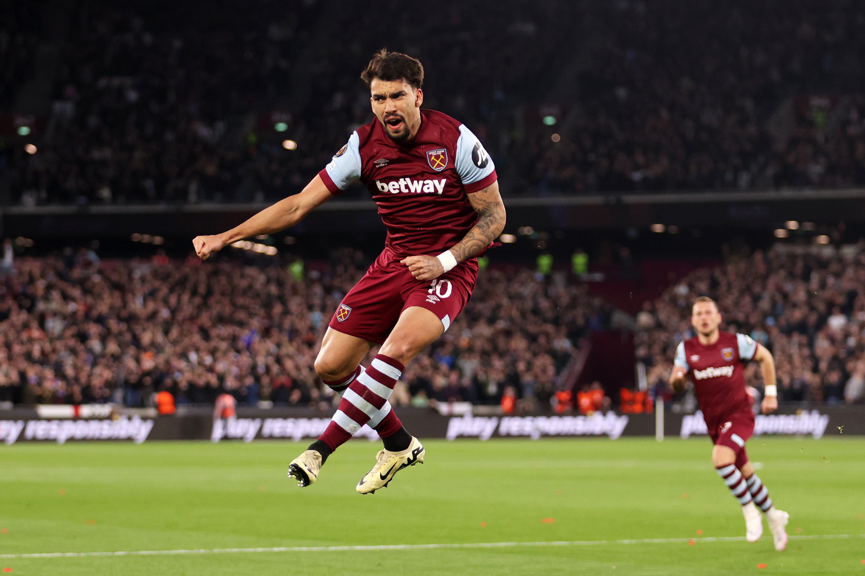 Lucas Paqueta scored to level the two-legged tie