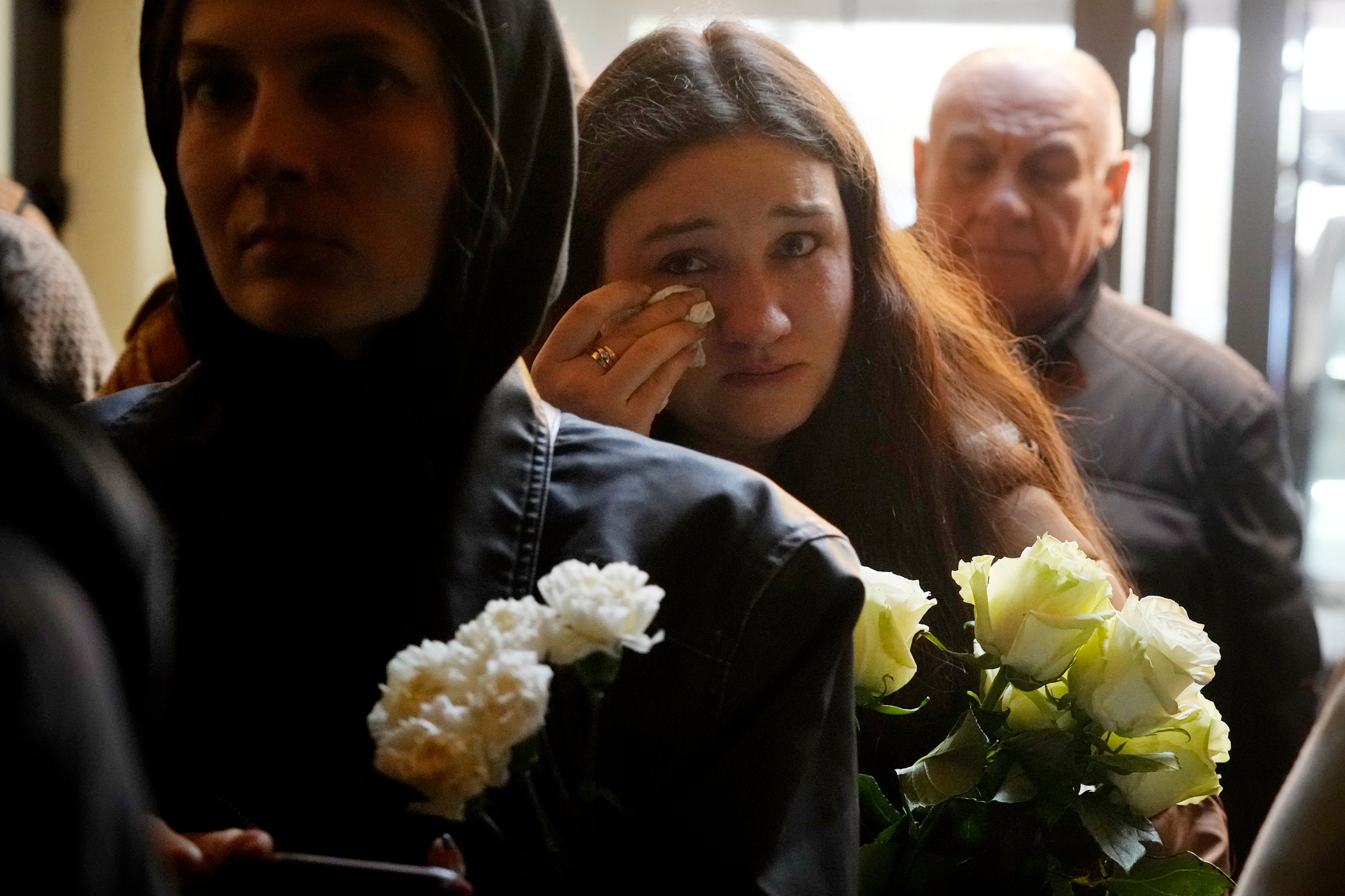 Poland Belarusian Slain Funeral