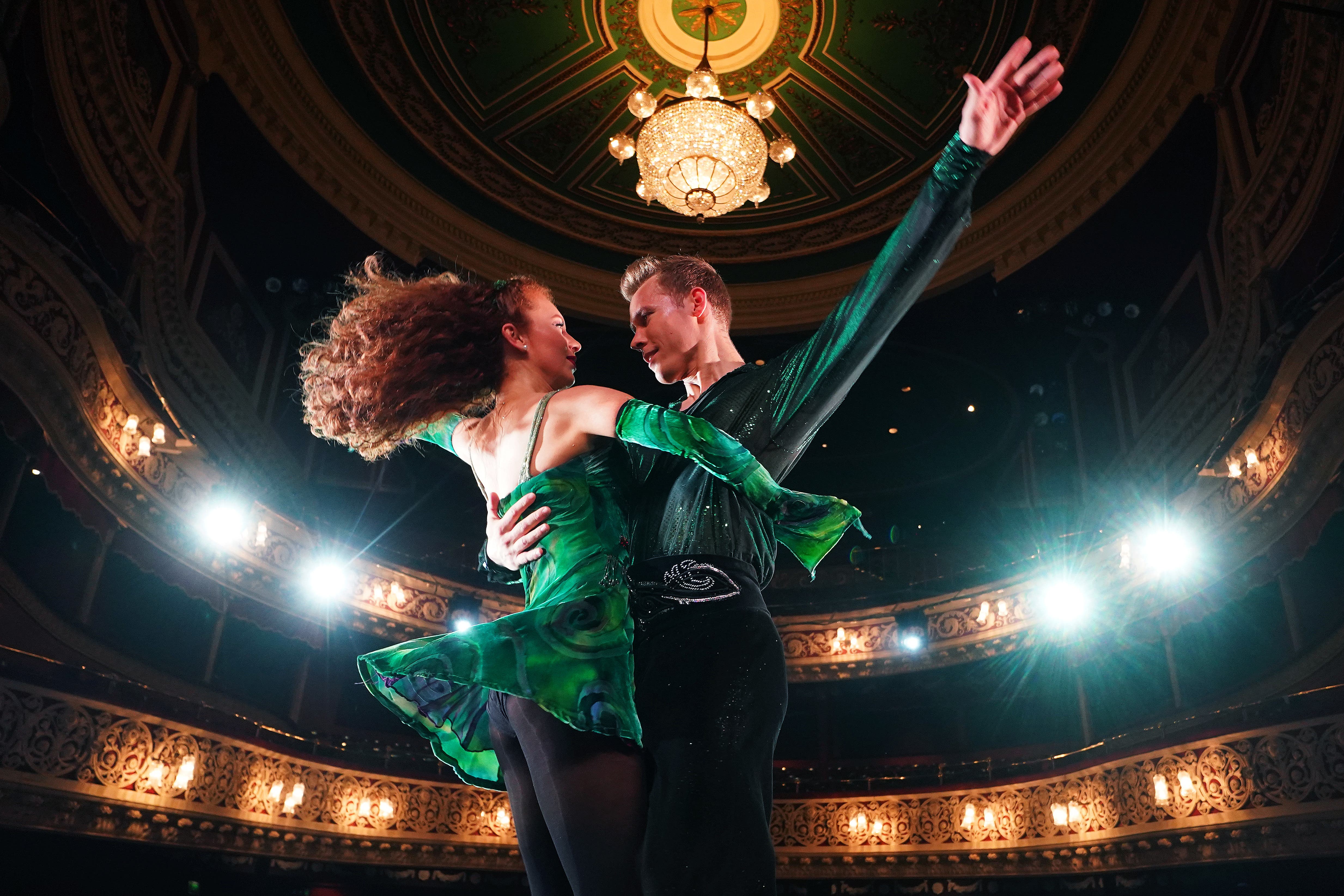 Members of the cast of Riverdance. (Brian Lawless/PA)