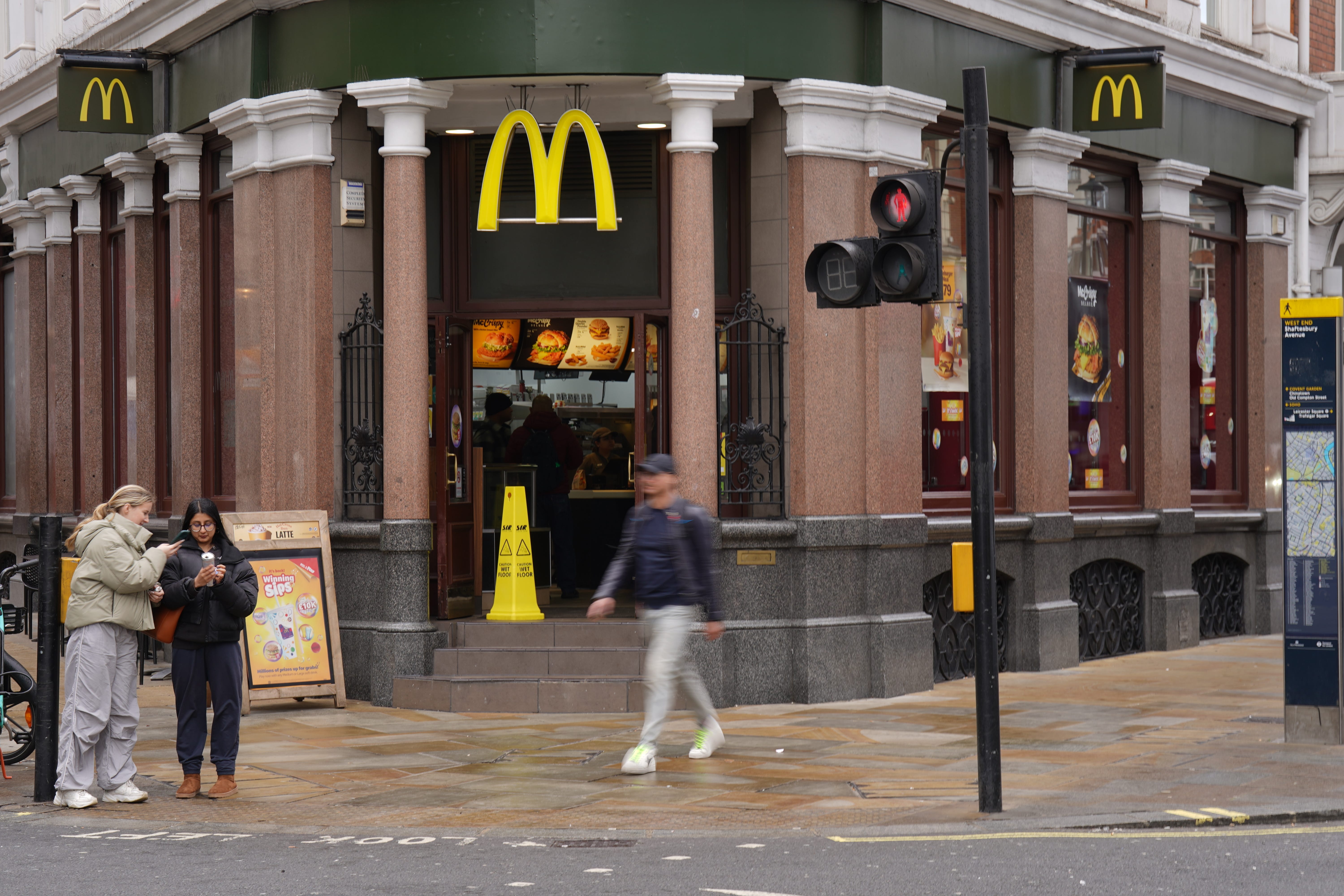 The fast food chain said its restaurants were impacted by a technical outage (Jonathan Brady/PA)