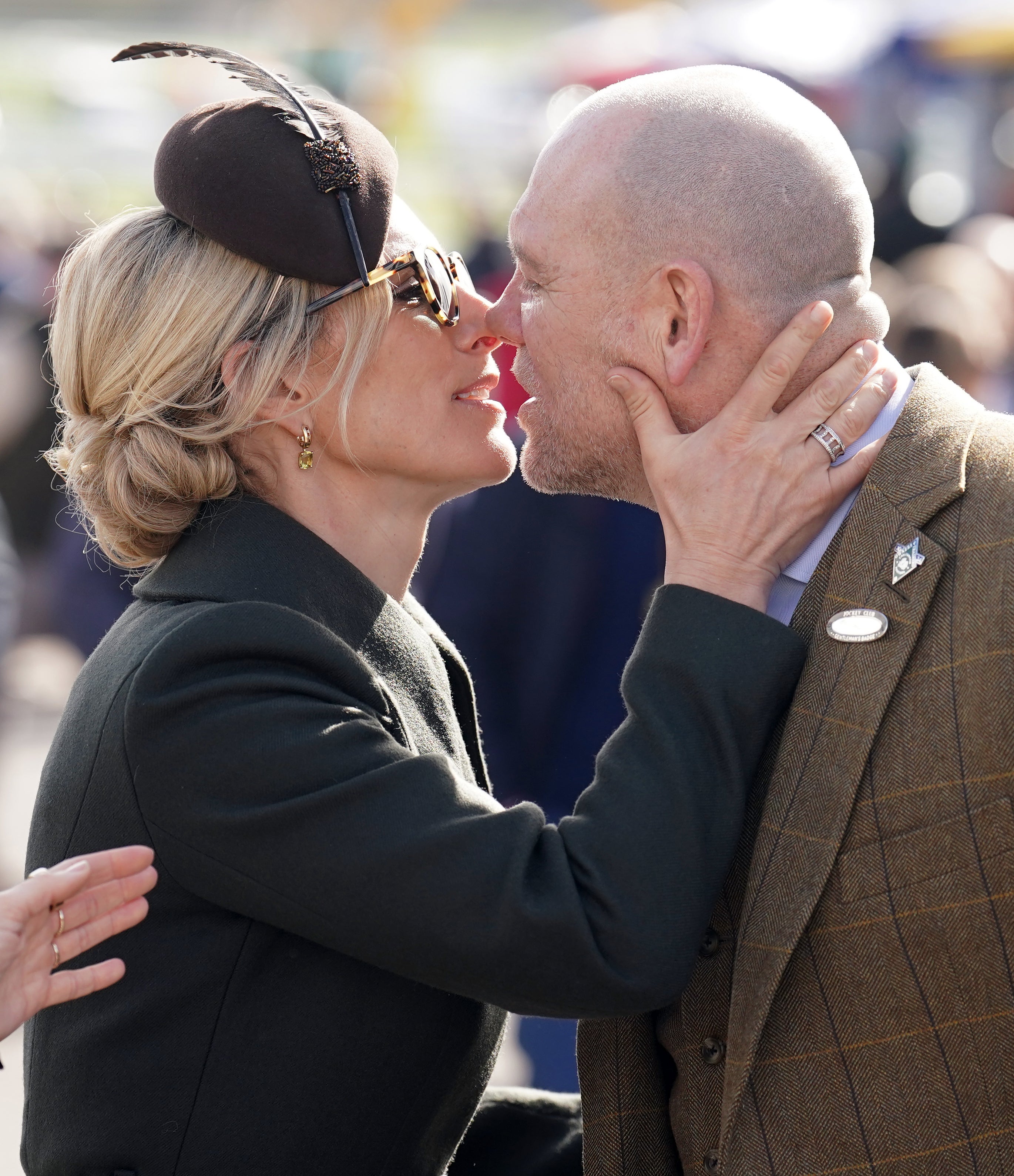 Zara and Mike Tindall at this year’s Cheltenham Festival.