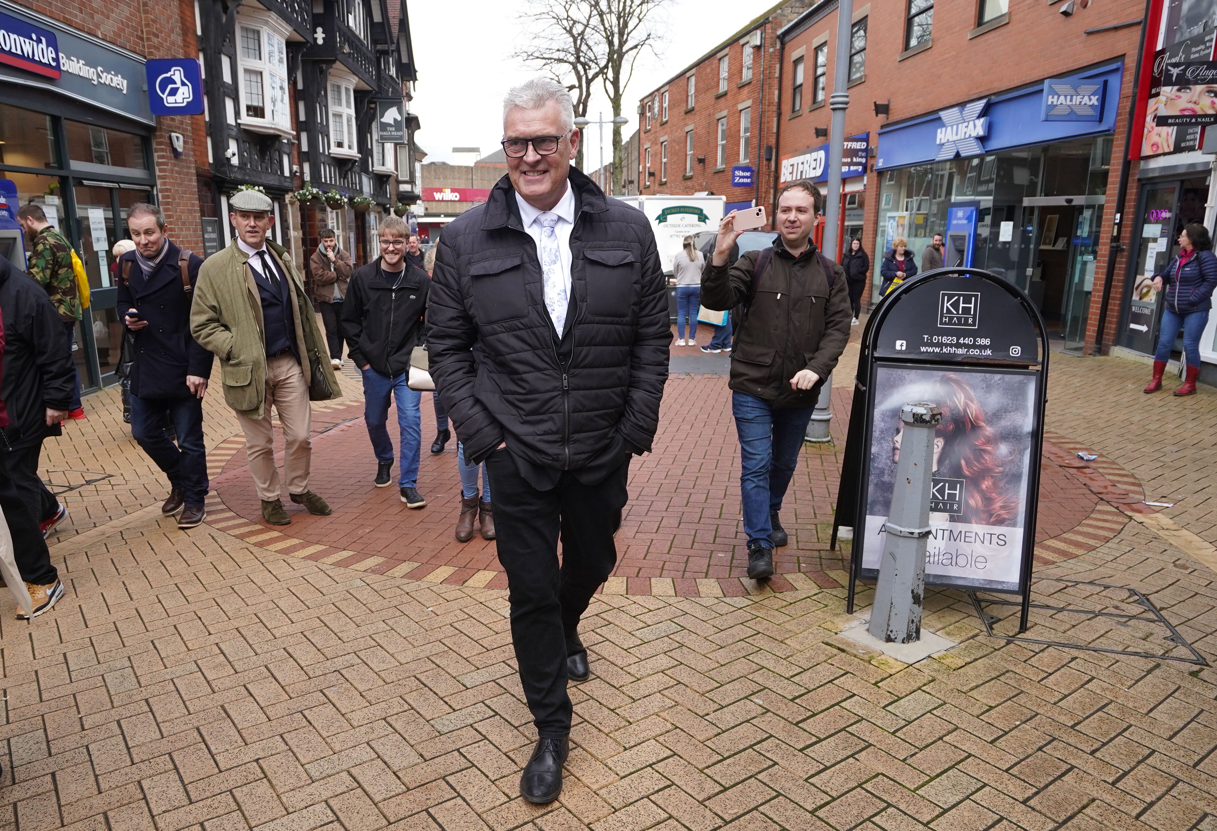 Newly-defected former Conservative deputy chairman Lee Anderson MP in Sutton