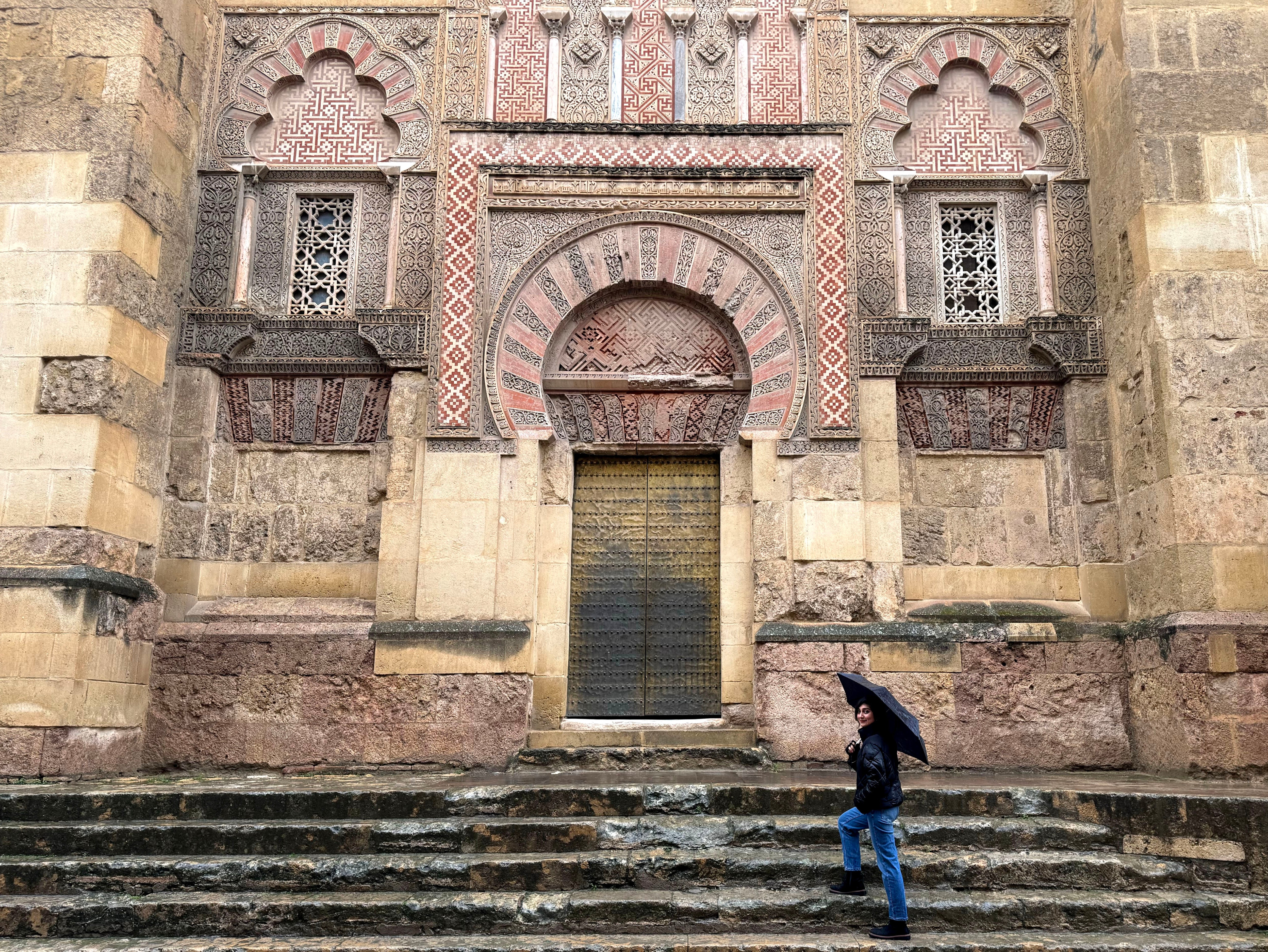 The author outside Córdoba’s Mezquita, or mosque-cathedral