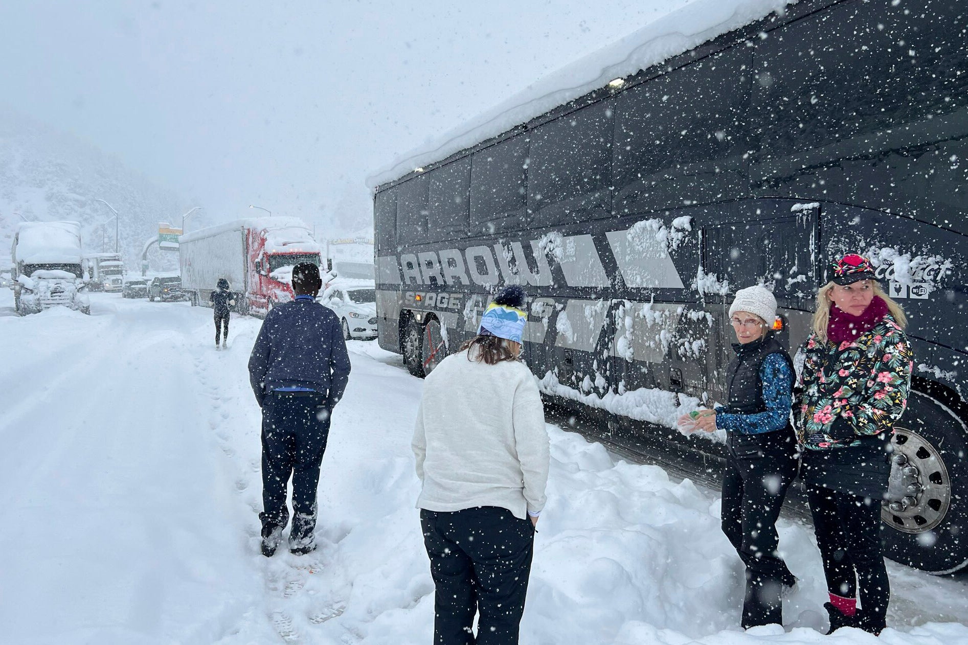 Denver Snowstorm Stranded Bus