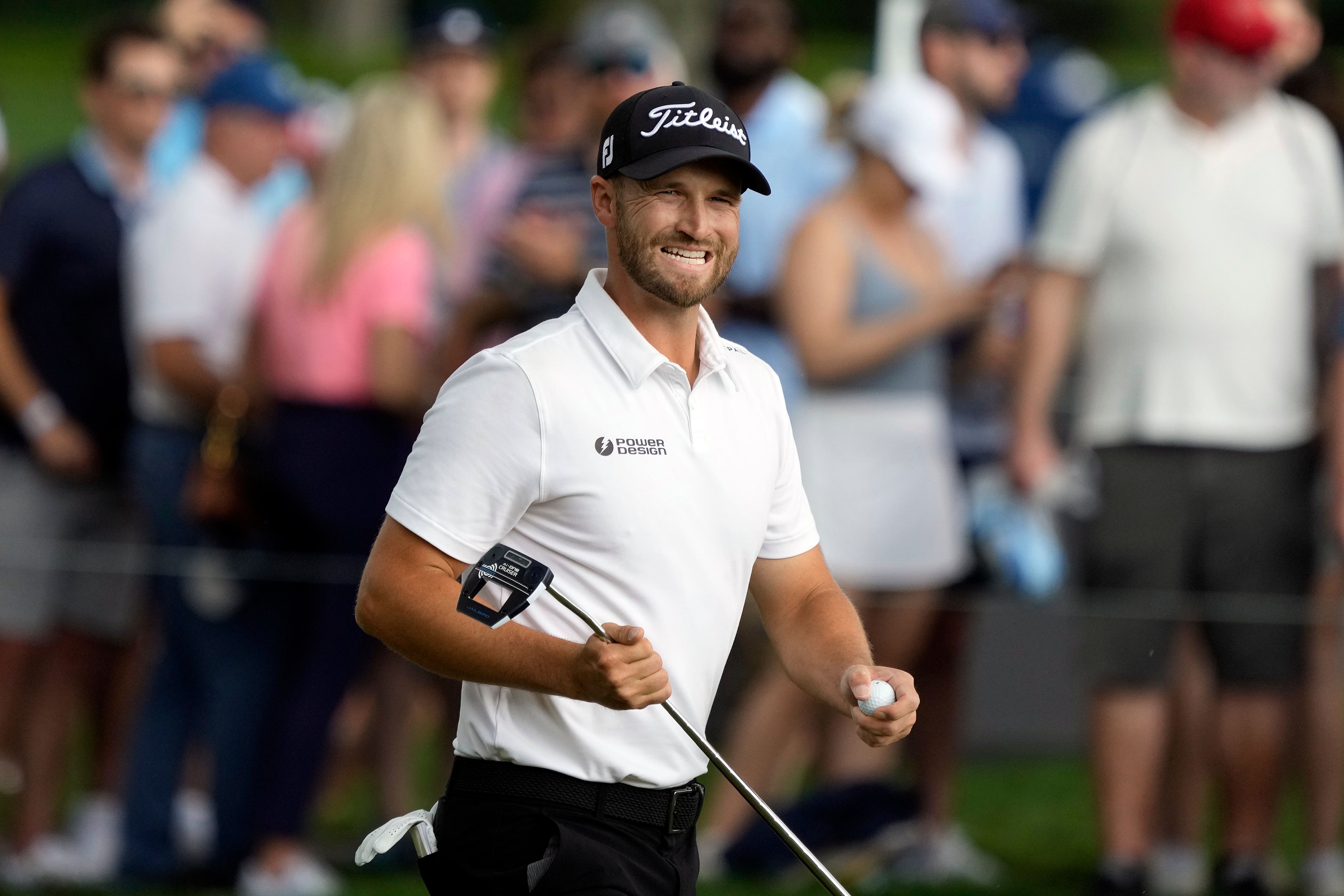 Wyndham Clark is looking to keep himself ahead of the chasing pack on moving day at Sawgrass (Lynne Sladky/AP)