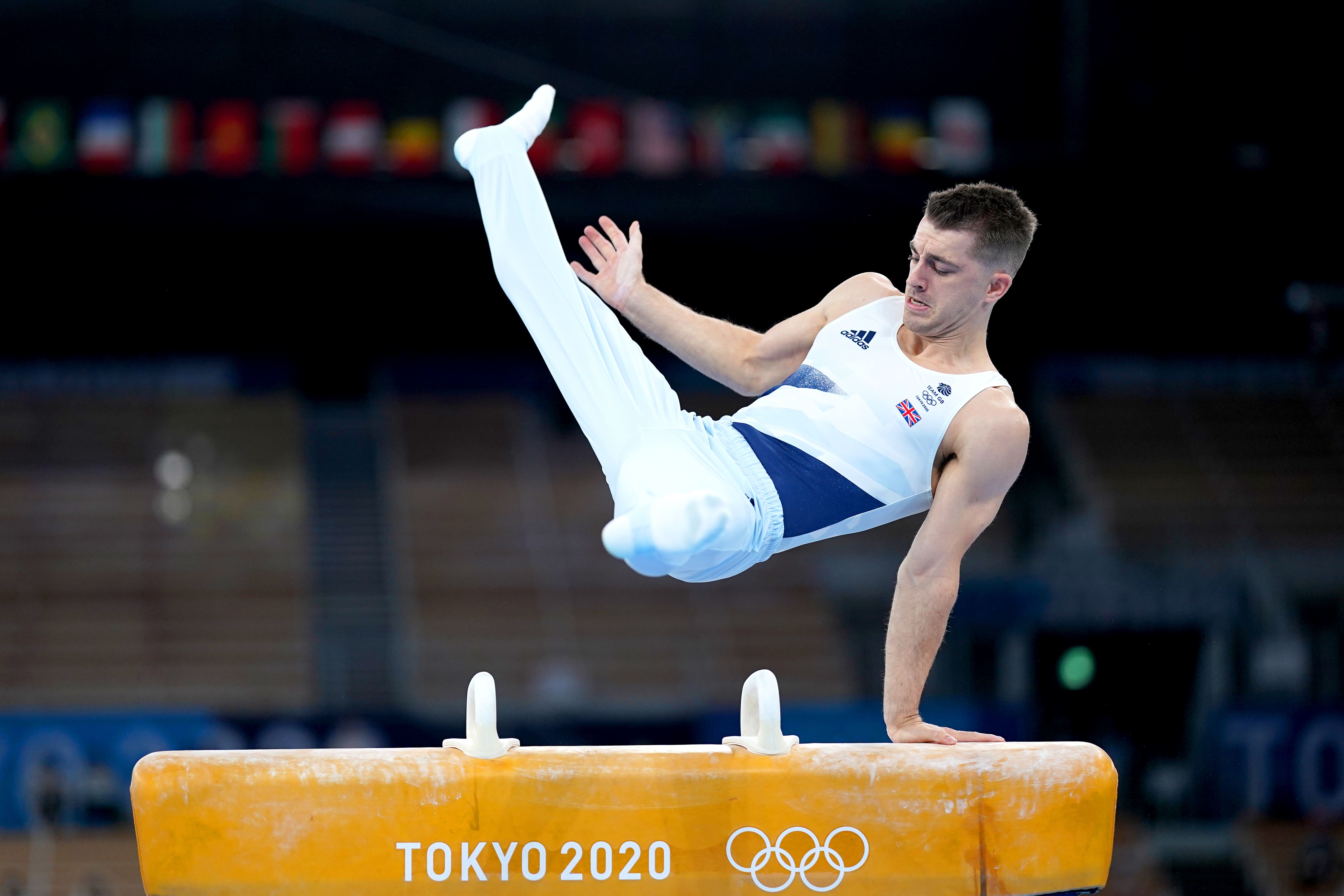 Max Whitlock won pommel horse gold at both the Rio and Tokyo Olympics (mike Egerton/PA)