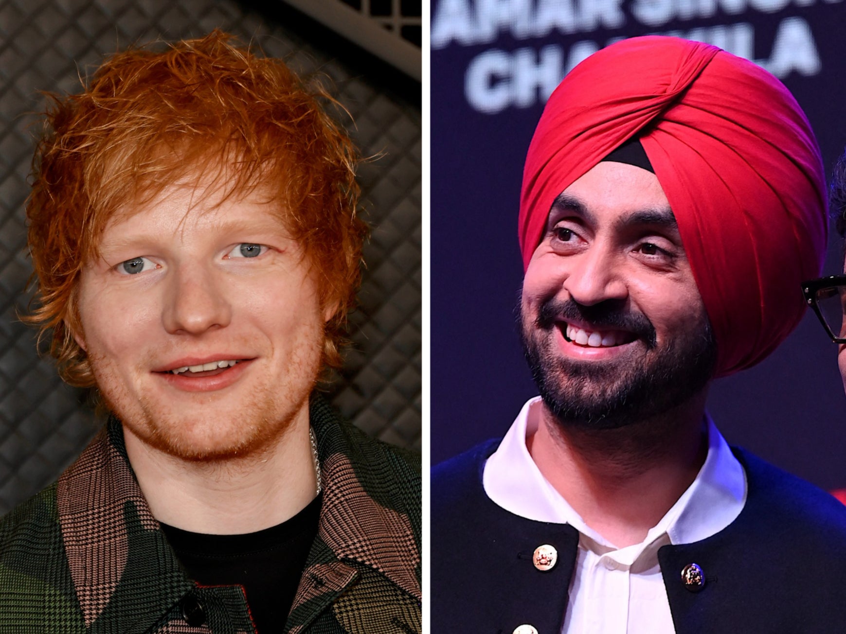 The pair performed a duet to Diljit Dosanjh’s hit song ‘Lover’ with Sheeran singing in Punjabi for the first time