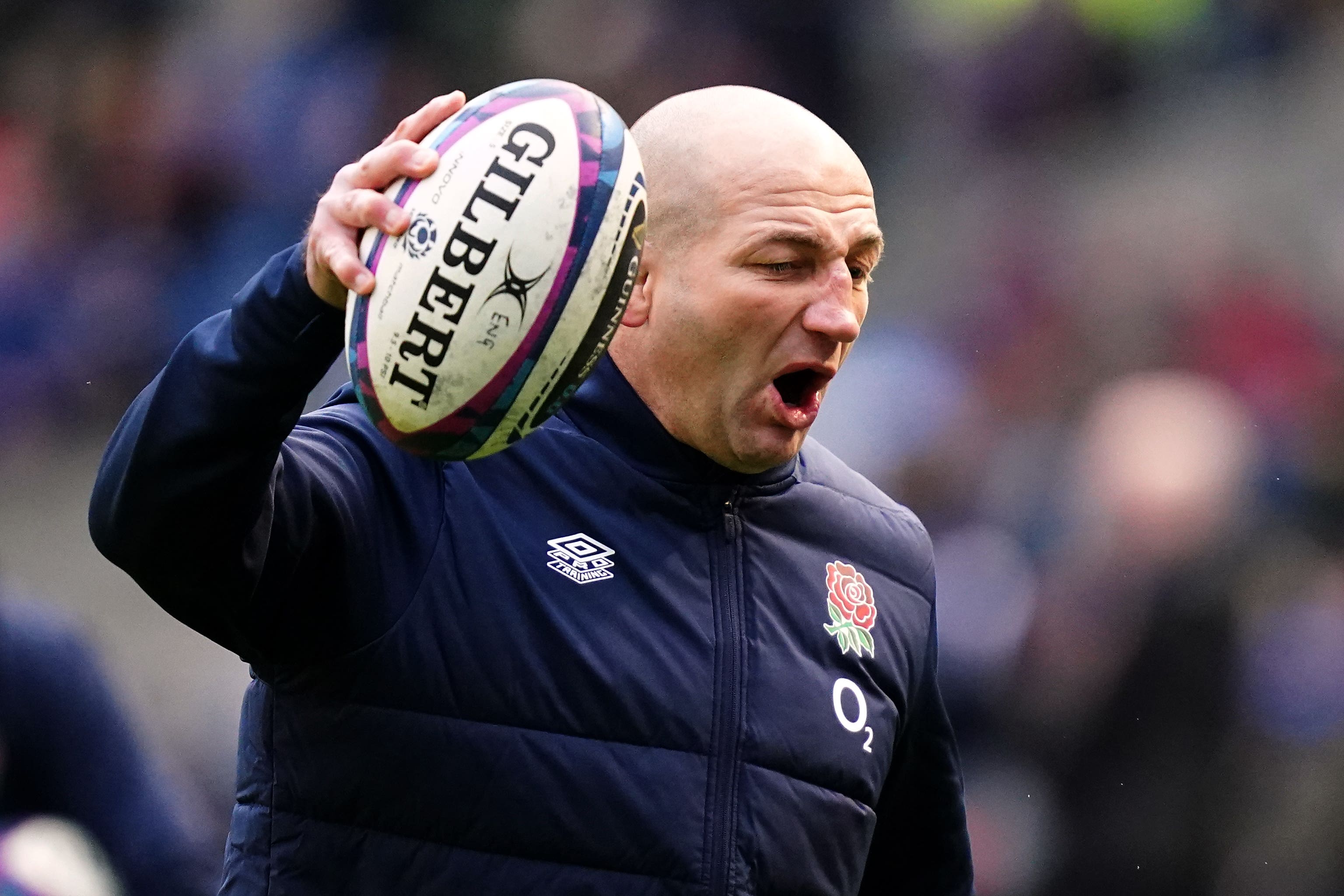 England head coach Steve Borthwick during the Guinness Six Nations match at the Scottish Gas Murrayfield Stadium, Edinburgh. Picture date: Saturday February 24, 2024.