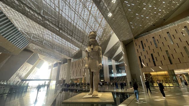 <p>Visitors can currently book visits of the Grand Staircase at the Grand Egyptian Museum</p>