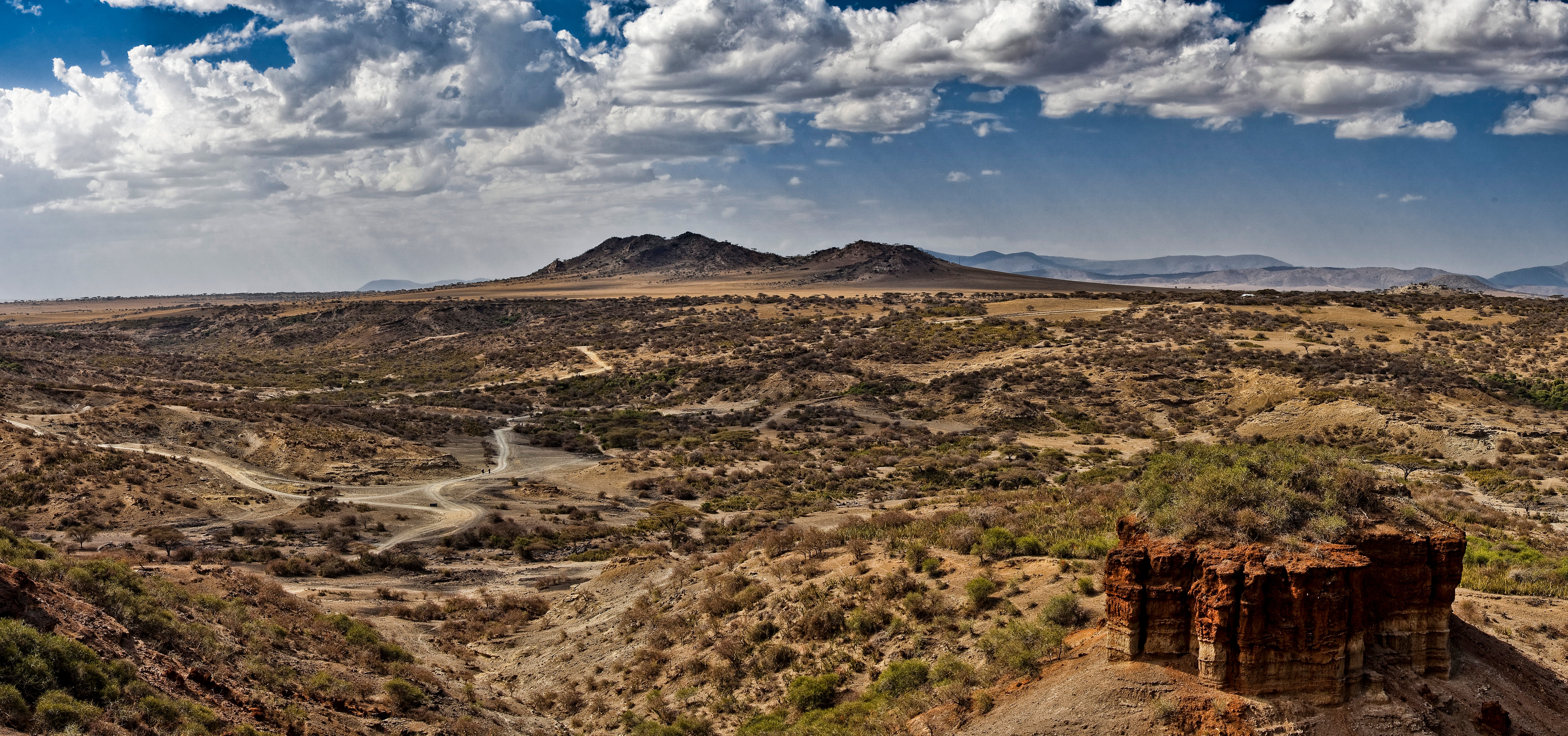 Tanzania’s Olduvai Gorge, world-famous for its Stone Age archaeology, is one of the likely areas where humans first began to speak