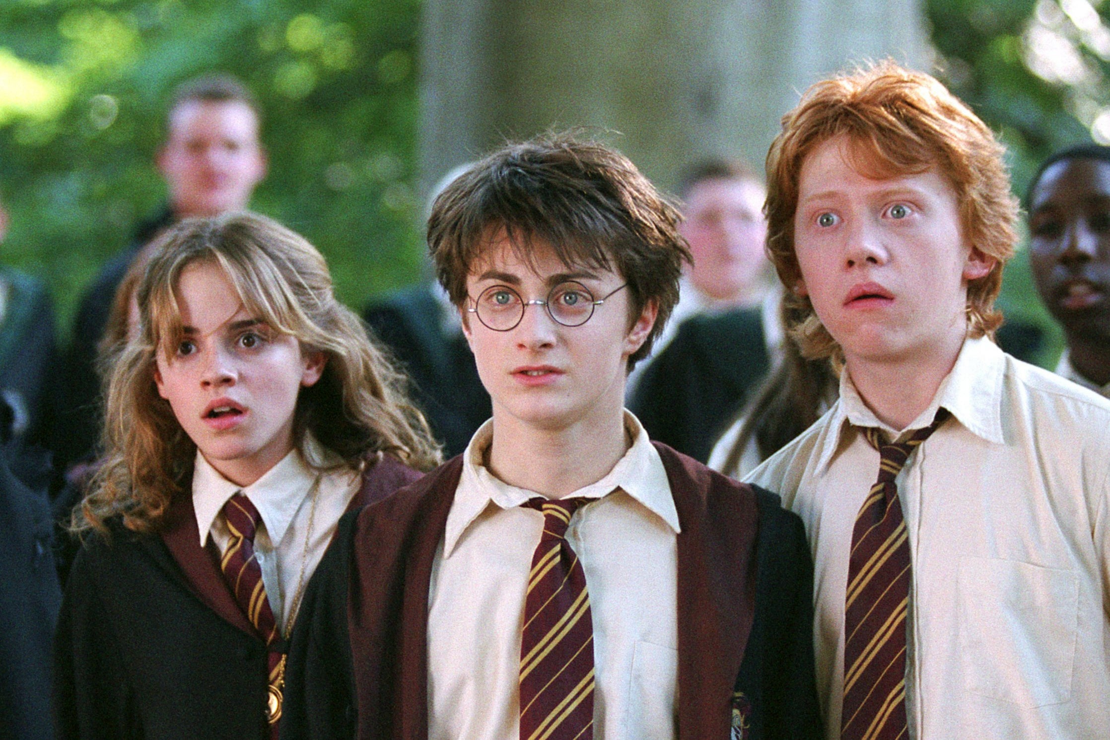 Wizards in training: Emma Watson, Daniel Radcliffe and Rupert Grint in ‘Harry Potter and the Philosopher’s Stone'