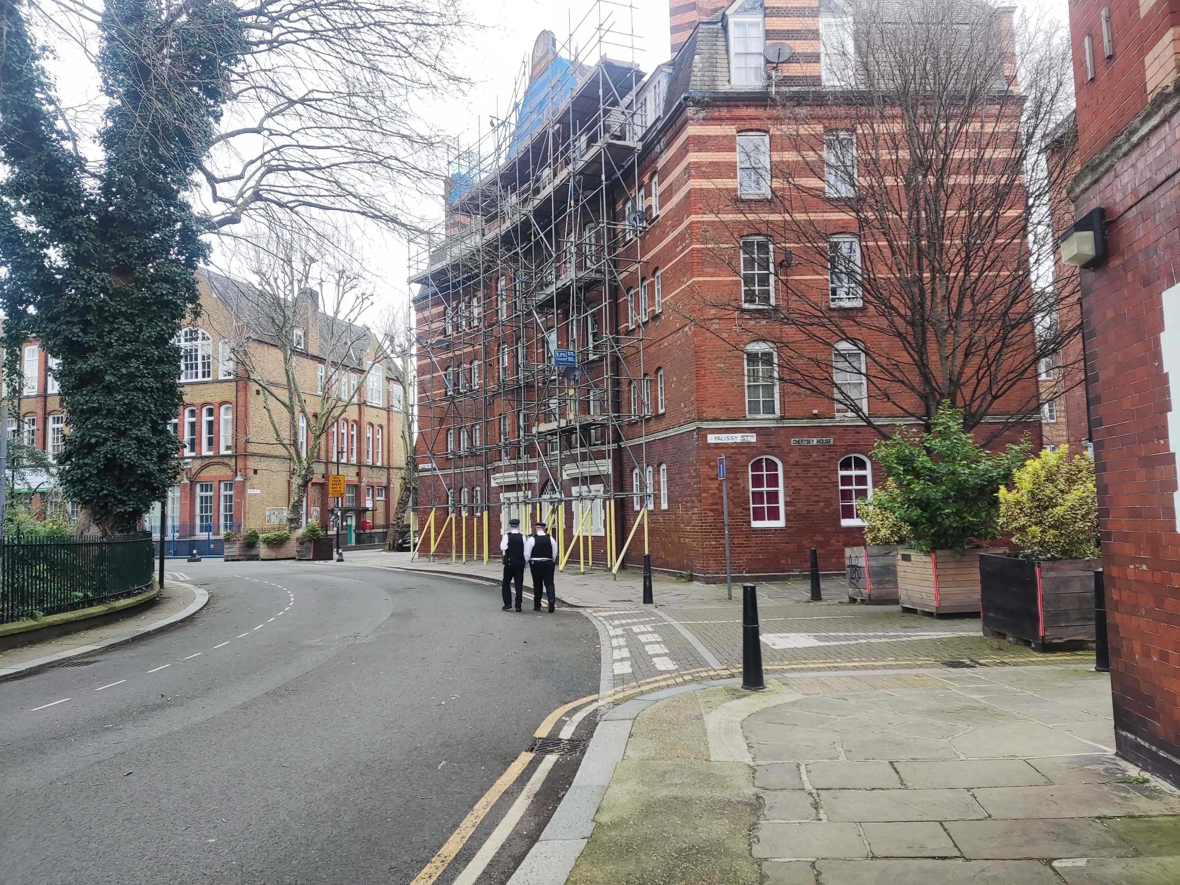 Police patrol Arnold Circus