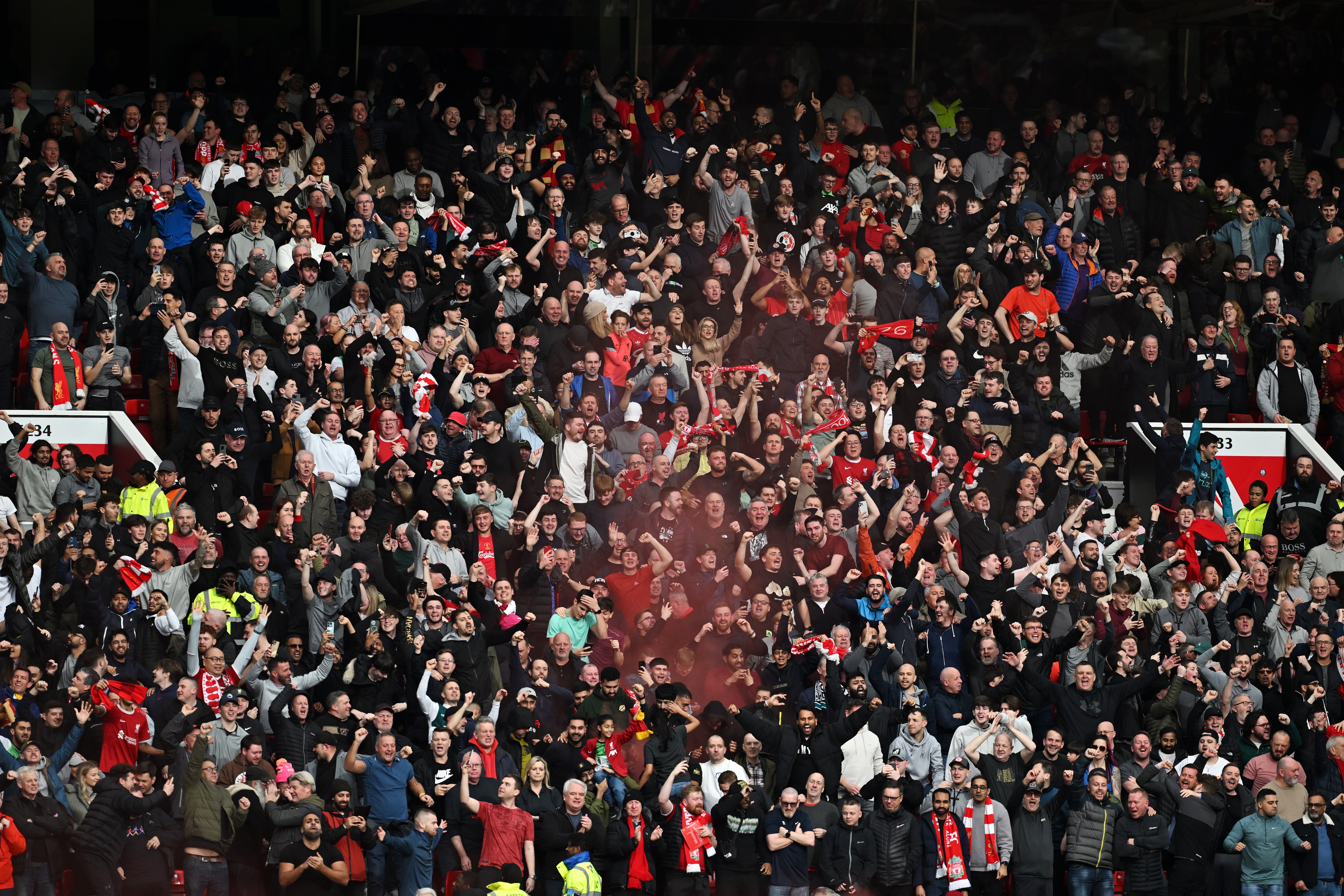 There was a febrile atmosphere at Old Trafford for the clash